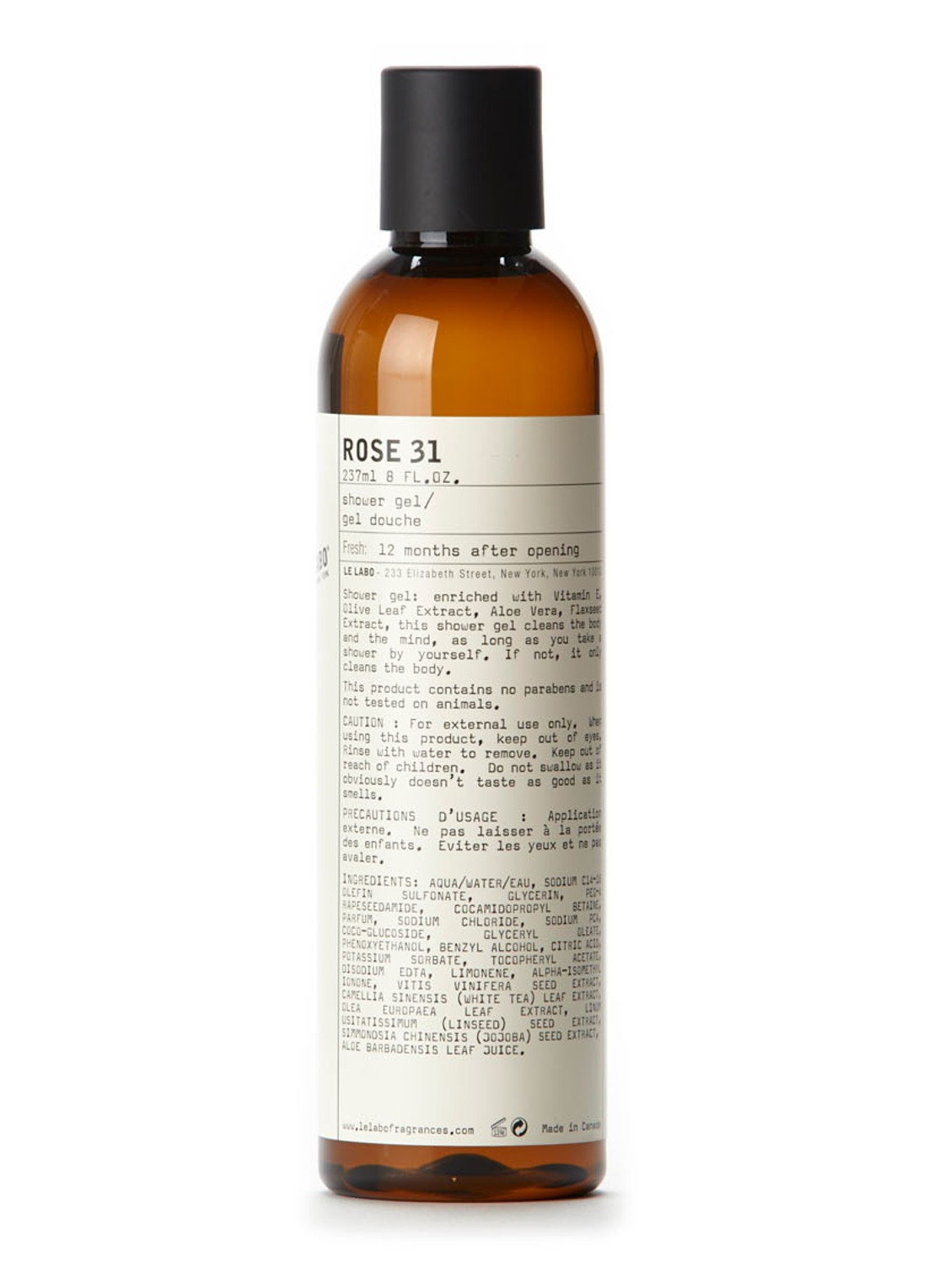Le Labo Rose 31 Shower Gel - douchegel - voorkant 2 undefined