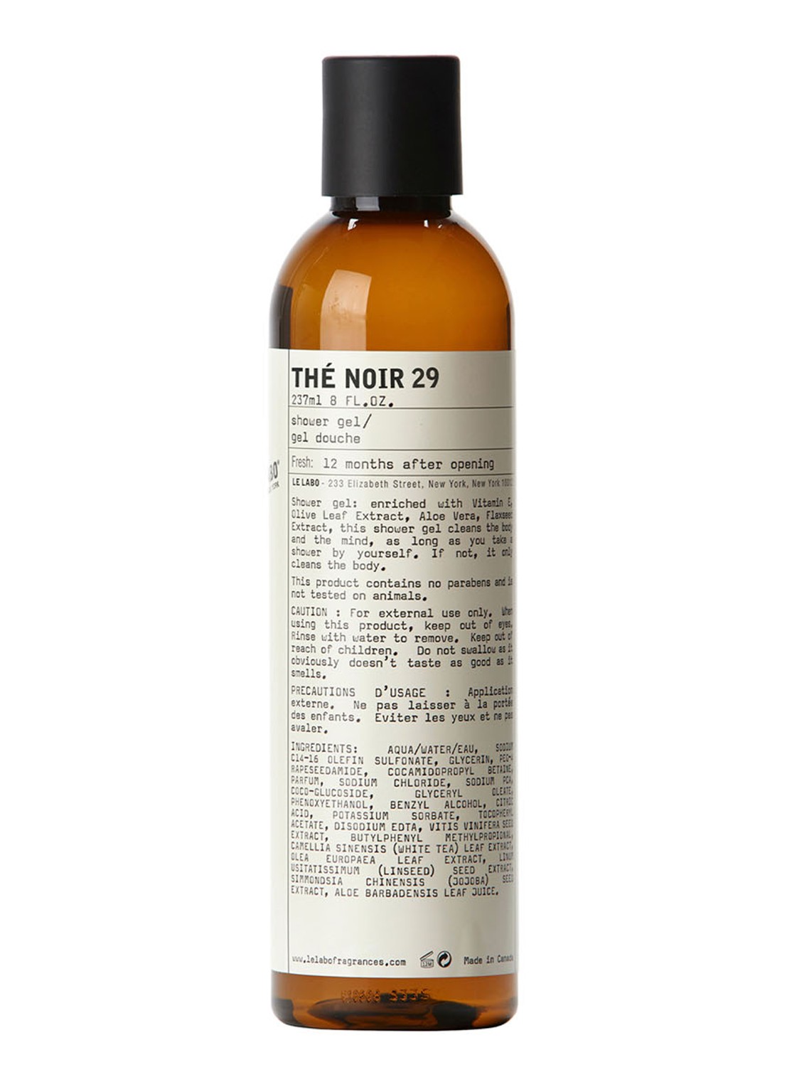 Le Labo Thé Noir 29 Shower Gel - douchegel - voorkant undefined