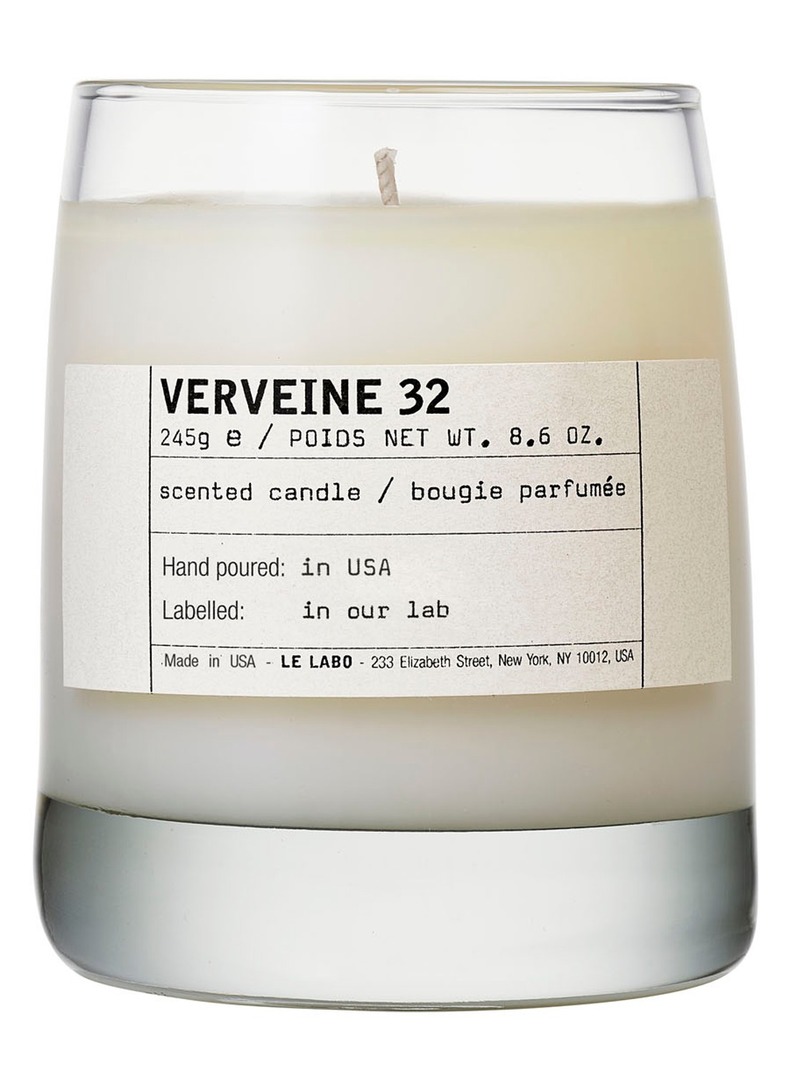 Le Labo Verveine 32 geurkaars - voorkant undefined