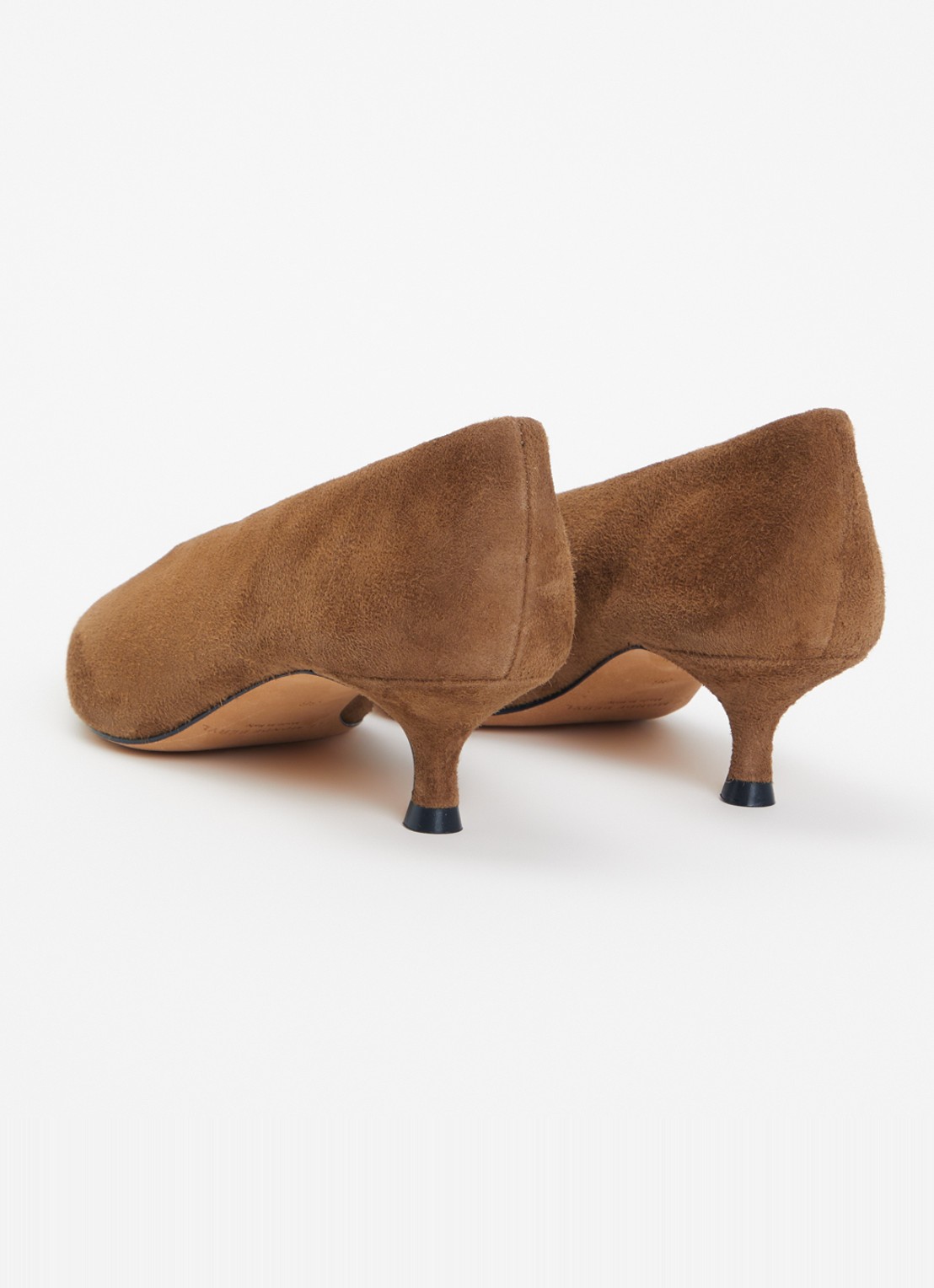 Le Monde Béryl Babouche pump van leer - achterkant 5 bruin