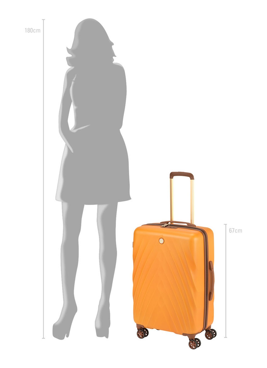 Le Sudcase Model One Poppy Orange M spinner 67 cm - detail 7 orange