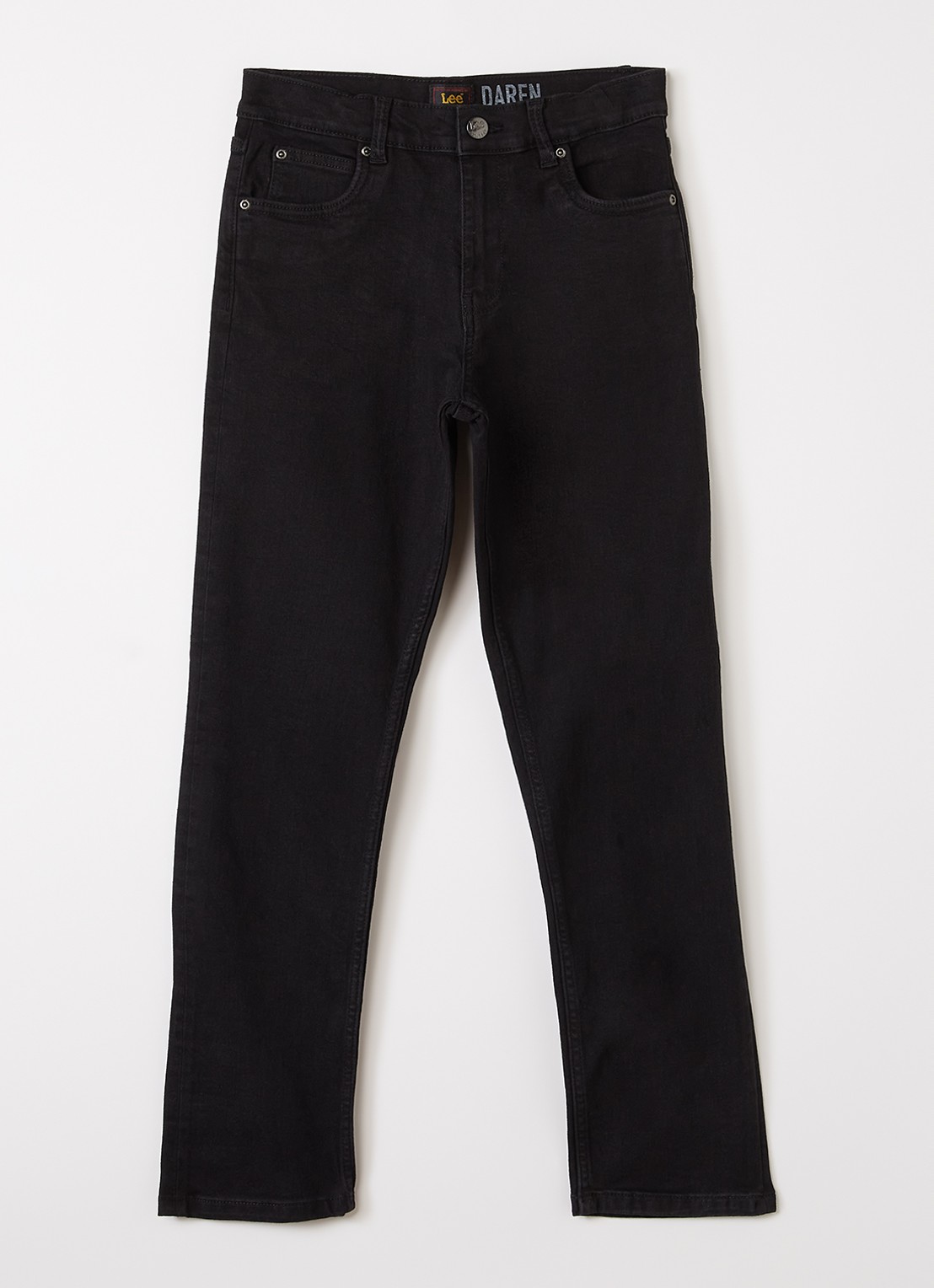 LEE Darren straight leg jeans met stretch - voorkant zwart