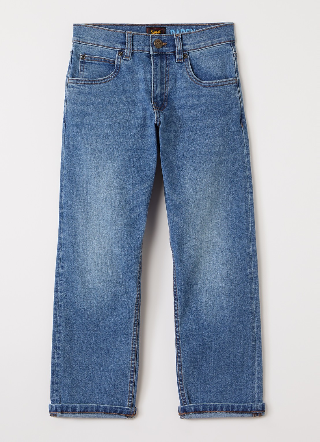 LEE Darren straight leg jeans met stretch - voorkant indigo