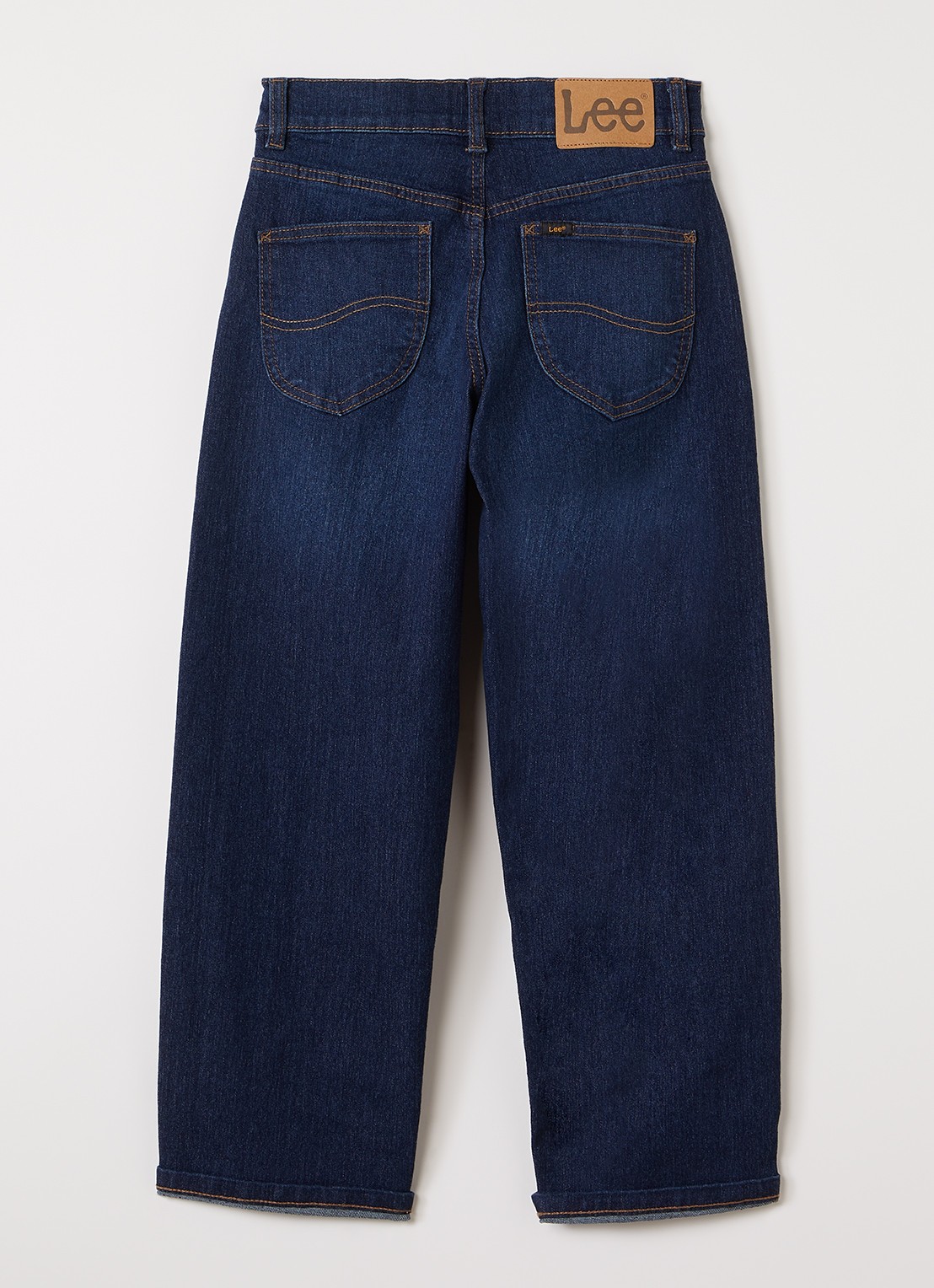 LEE West straight leg jeans met stretch - voorkant 2 donkerblauw
