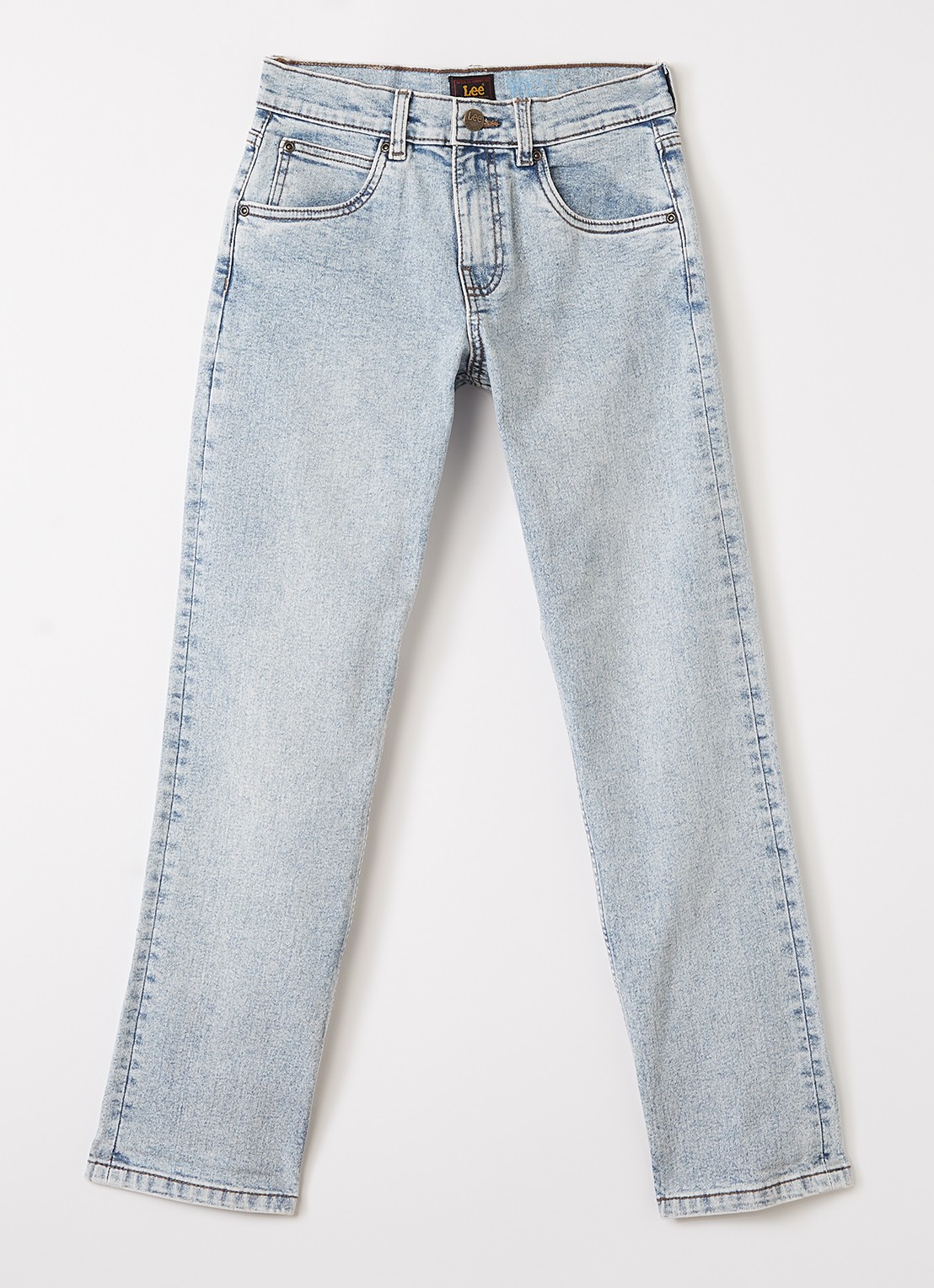 LEE West straight leg jeans met stretch - voorkant indigo