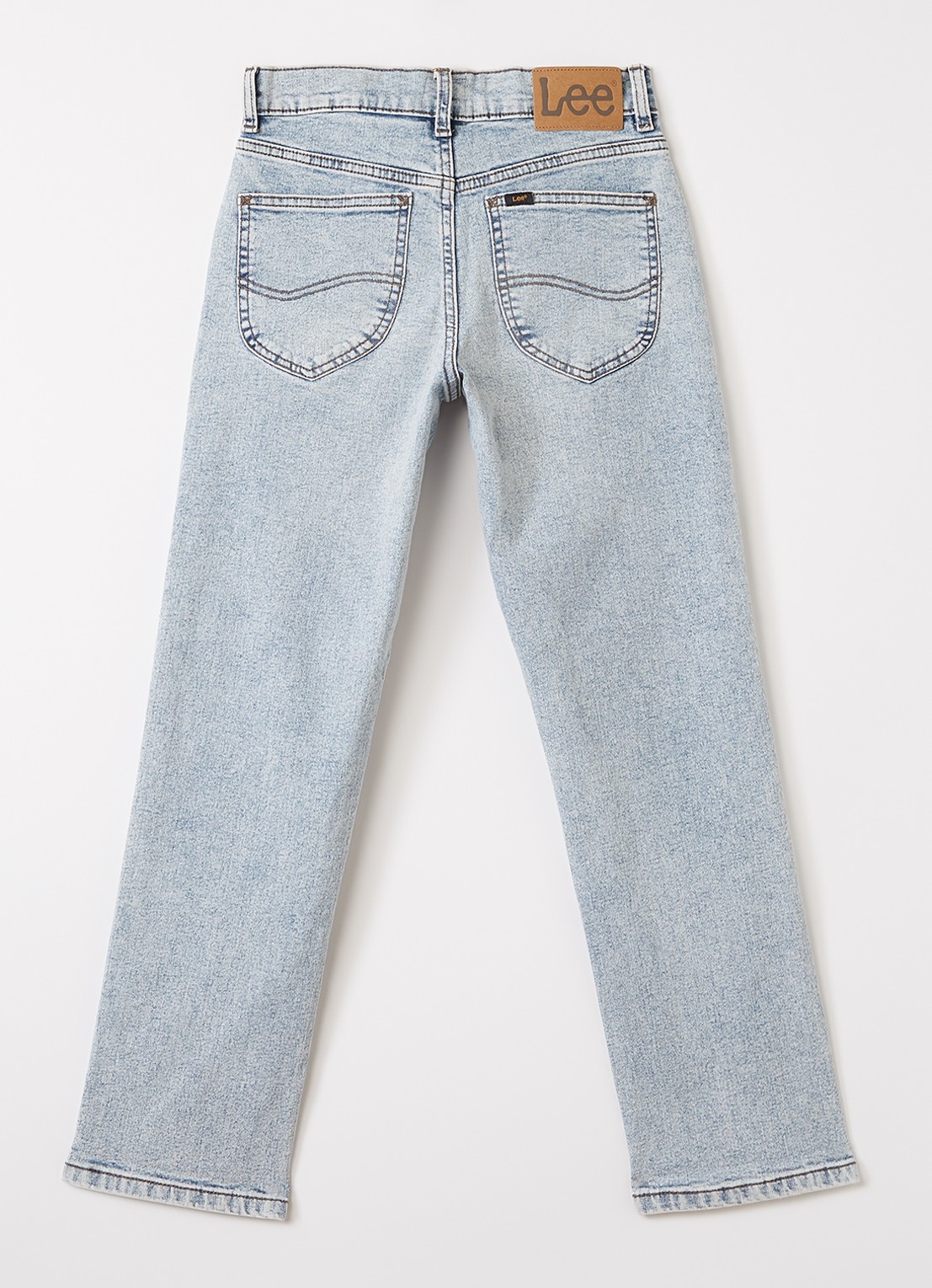 LEE West straight leg jeans met stretch - voorkant 2 indigo