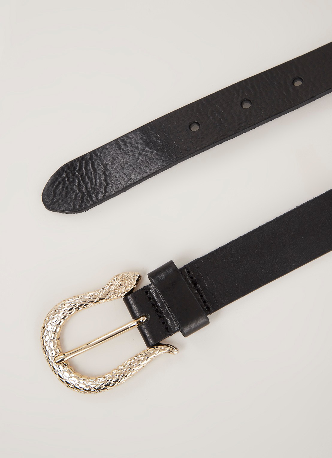 Legend Riem van leer - detail 3 donkerbruin