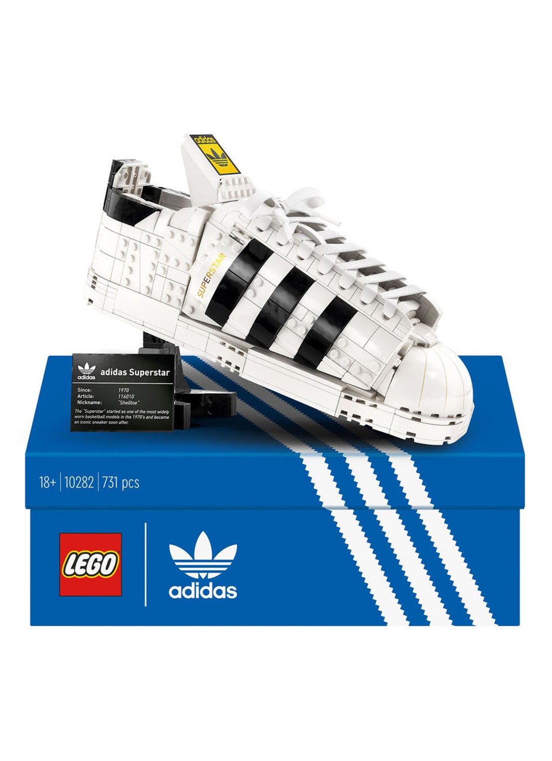 LEGO Adidas Originals Superstar - 10282  - voorkant multicolor