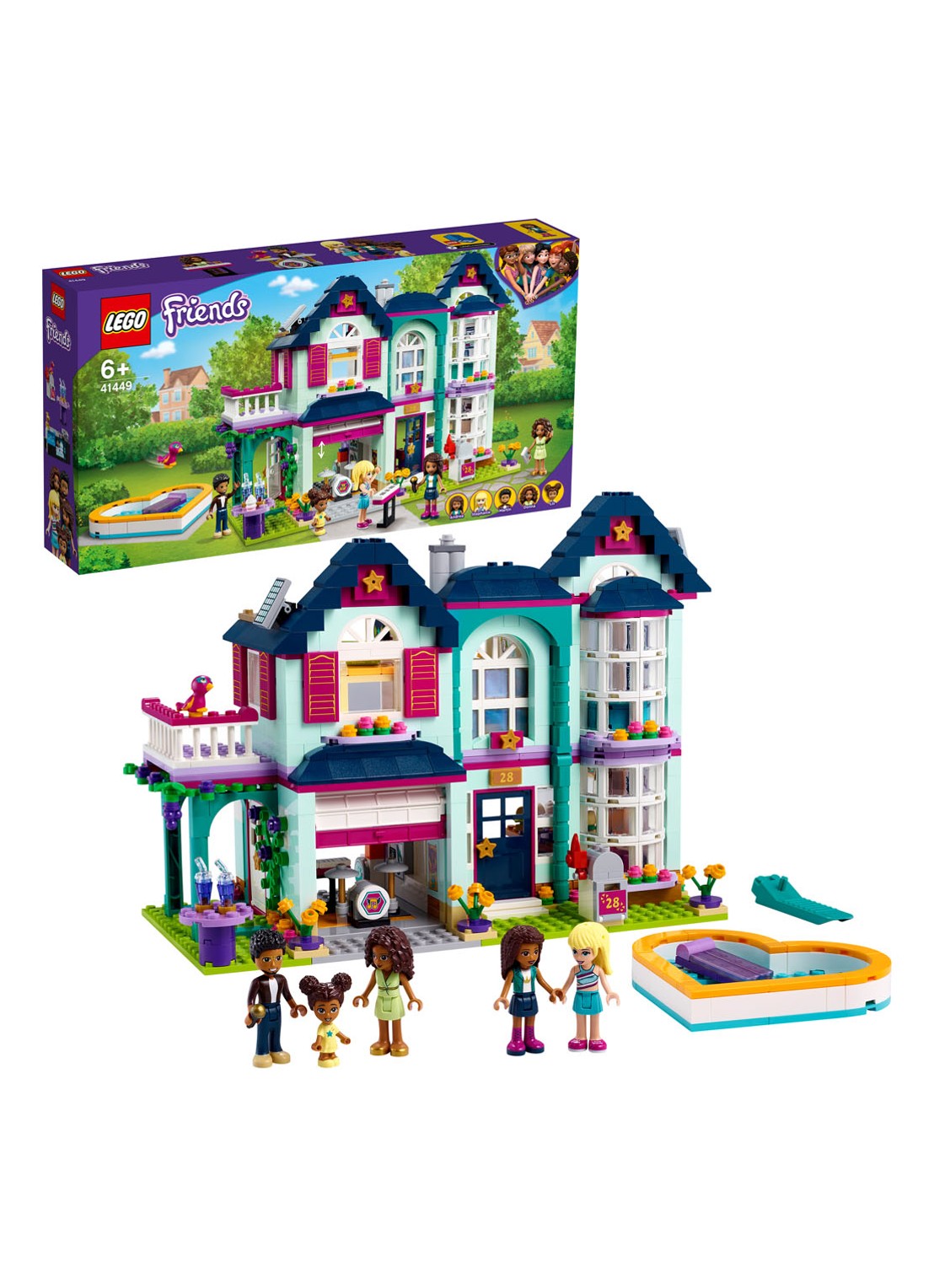 LEGO Andrea’s familiehuis - 41449 - detail lichtgroen