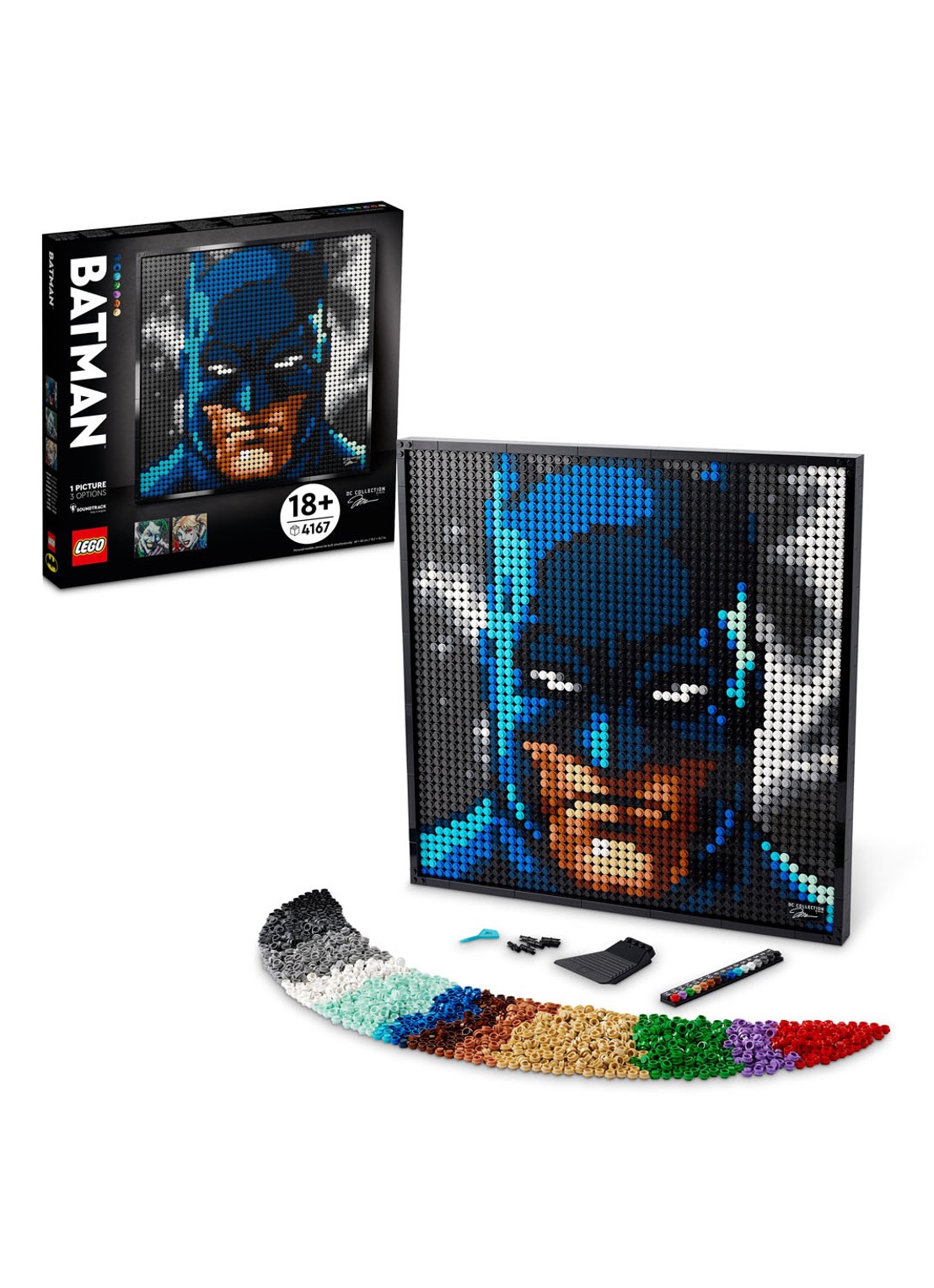 LEGO Art Jim Lee Baan Collectie Poster set - 31205 - detail 3 blauw