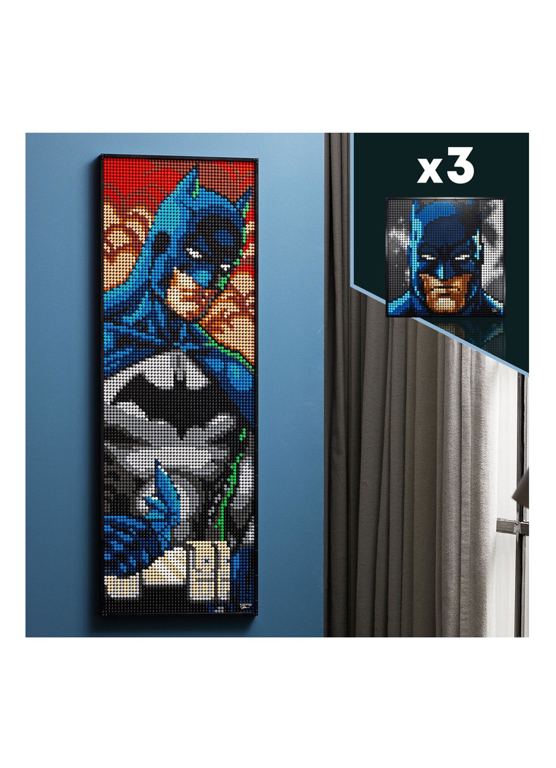 LEGO Art Jim Lee Baan Collectie Poster set - 31205 - detail 4 blauw