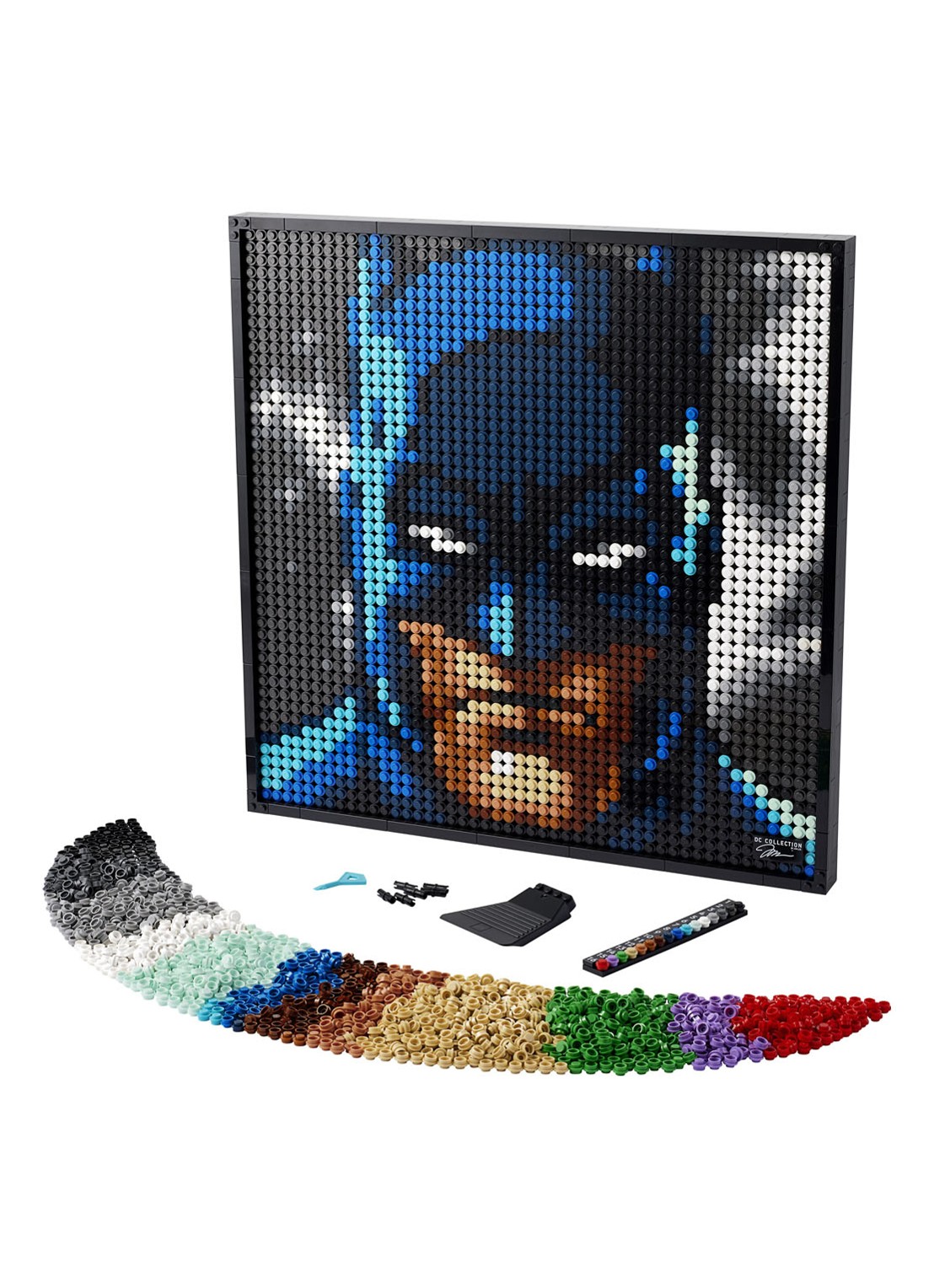 LEGO Art Jim Lee Baan Collectie Poster set - 31205 - voorkant 2 blauw