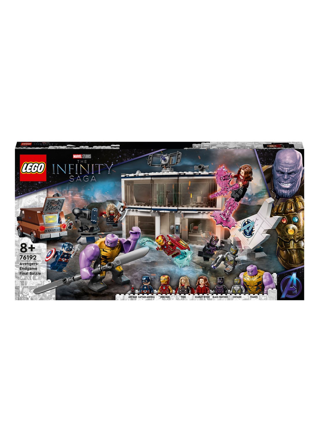LEGO Avengers: Endgame Final Battle Set - 76192 - voorkant zwart