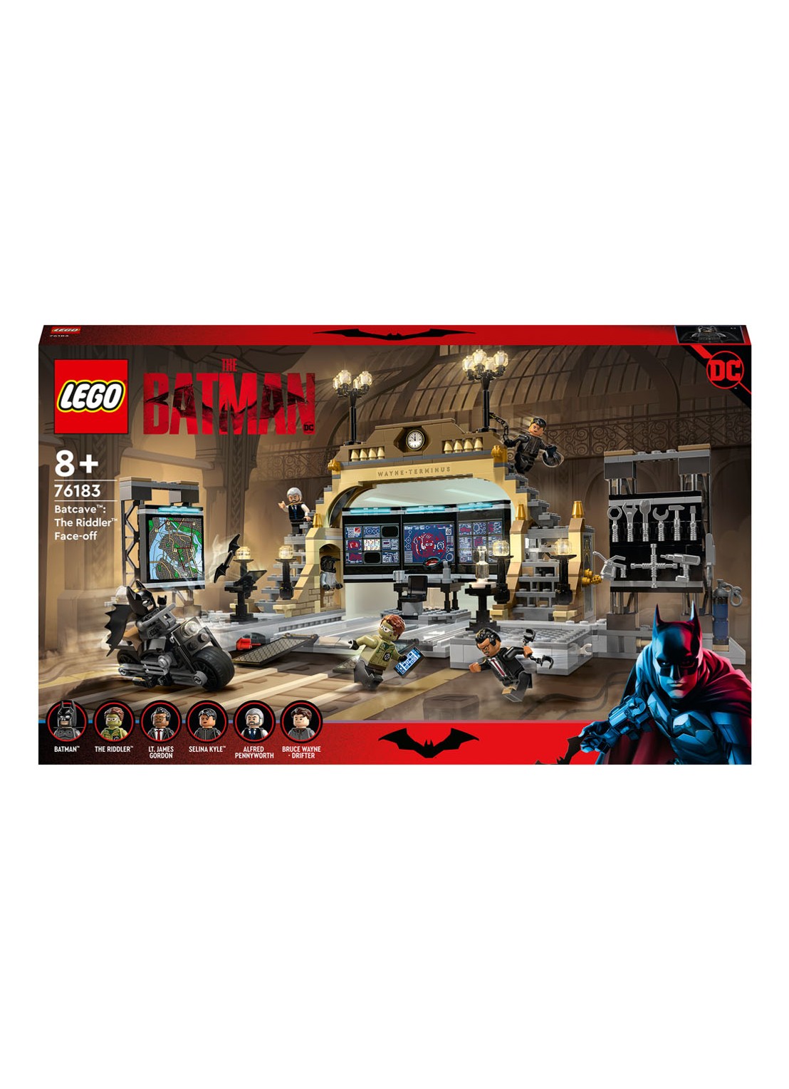 LEGO Batcave The Riddler Confrontatie bouwspeelgoed - 76183 - voorkant multicolor