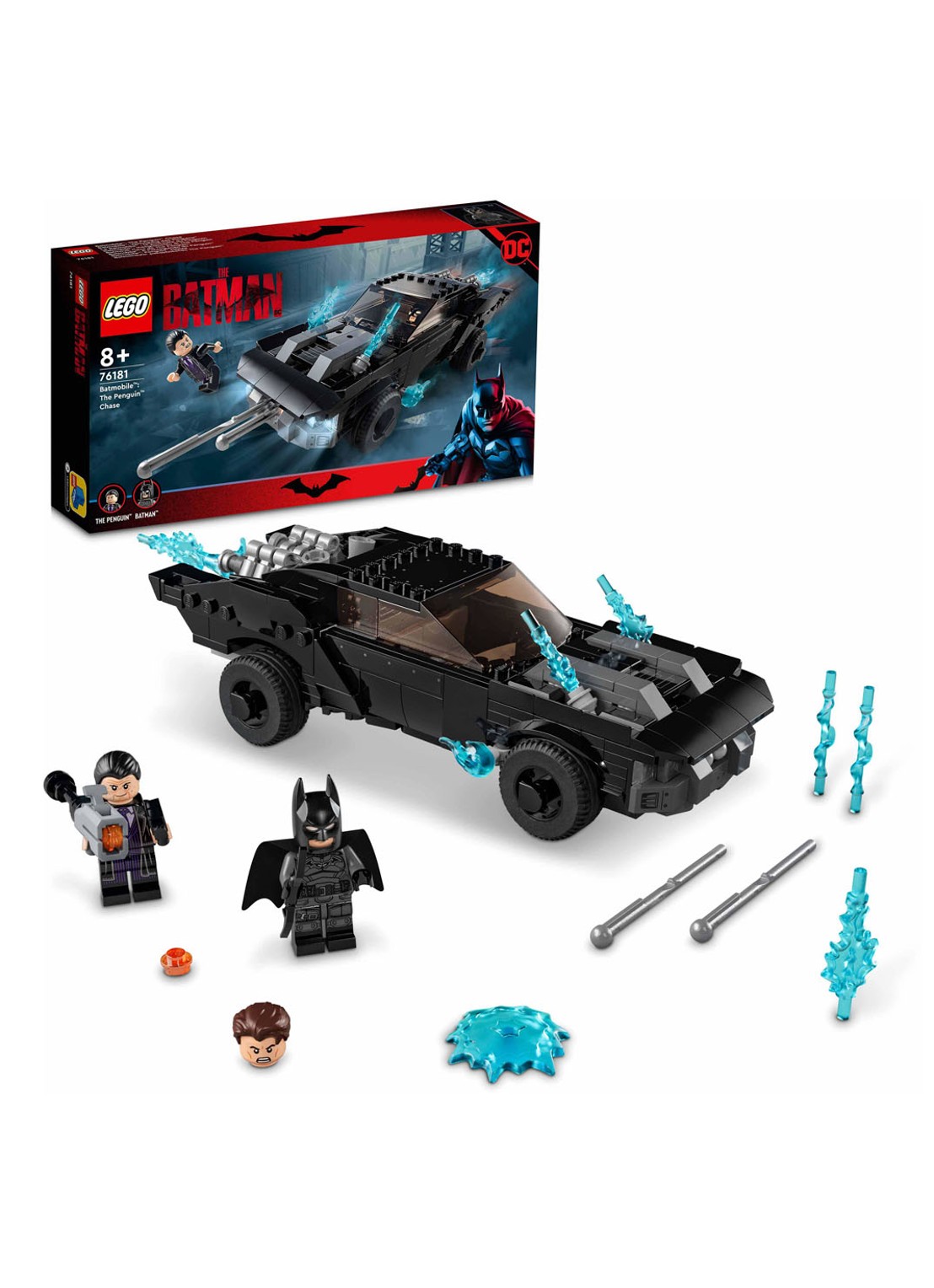 LEGO Batmobile The Penguin Achtervolging bouwspeelgoed - 76181 - detail 3 multicolor