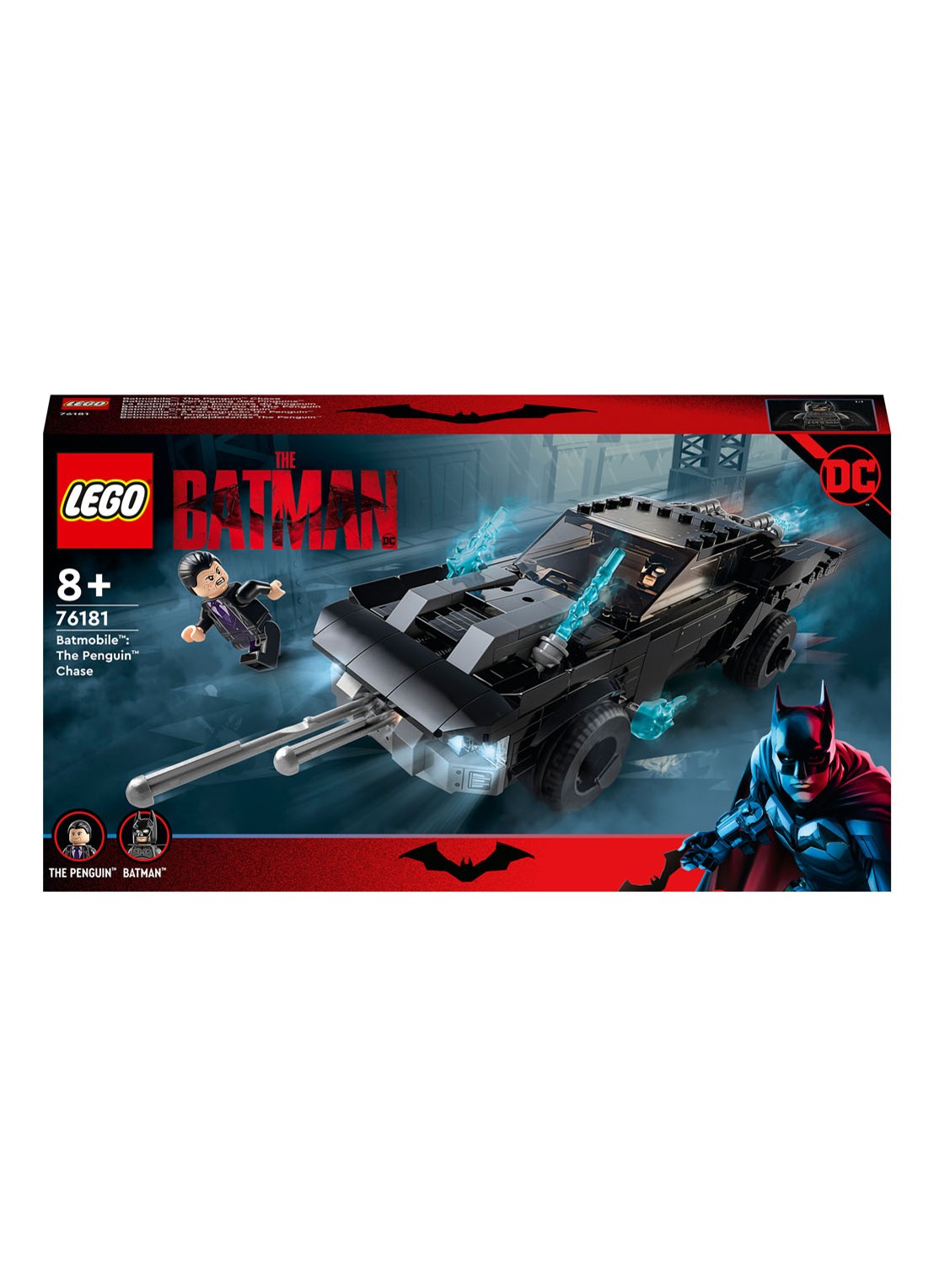 LEGO Batmobile The Penguin Achtervolging bouwspeelgoed - 76181 - voorkant multicolor