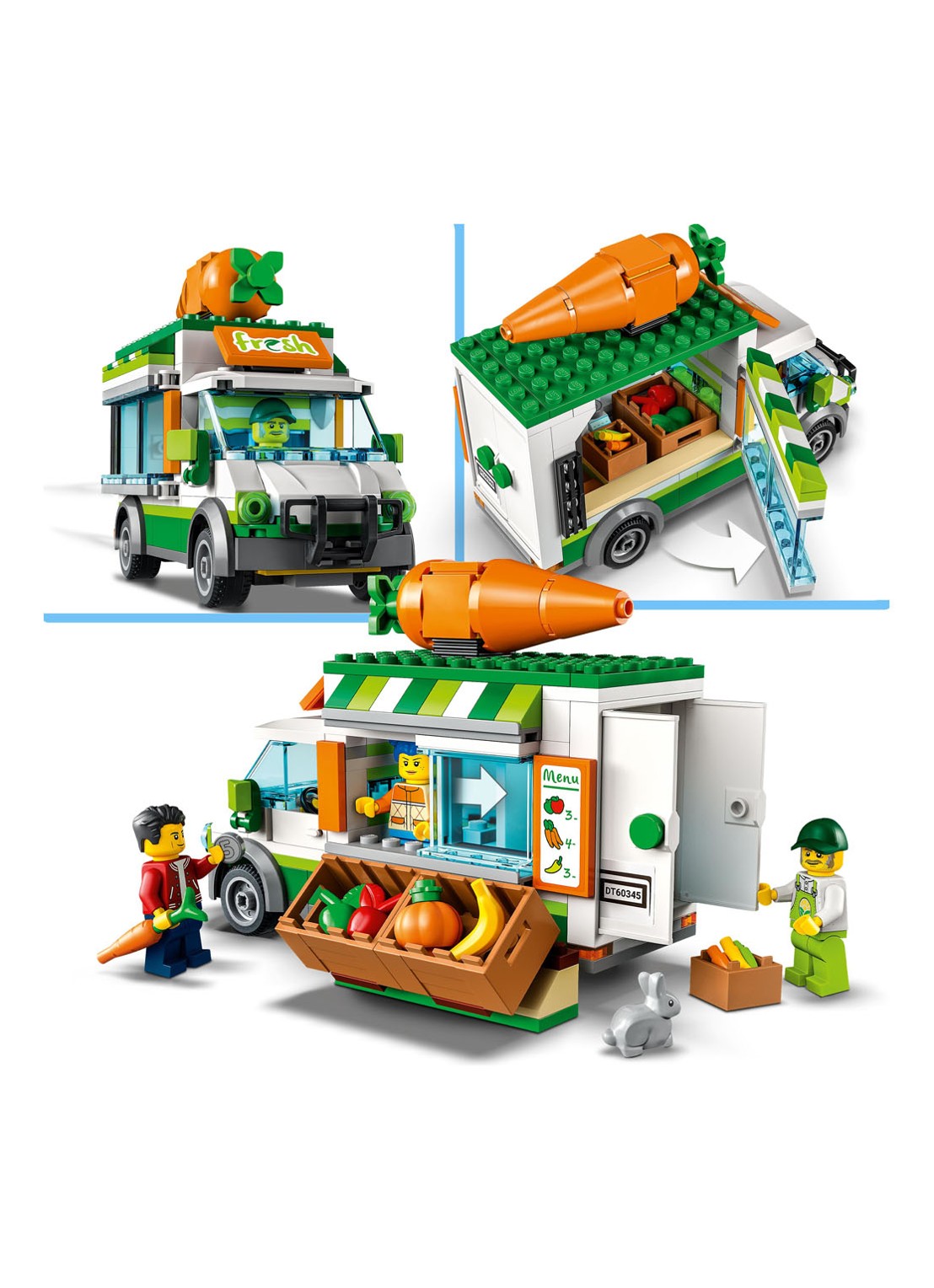 LEGO Boerderij boerenmarkt wagen - 60345 - detail 5 multicolor