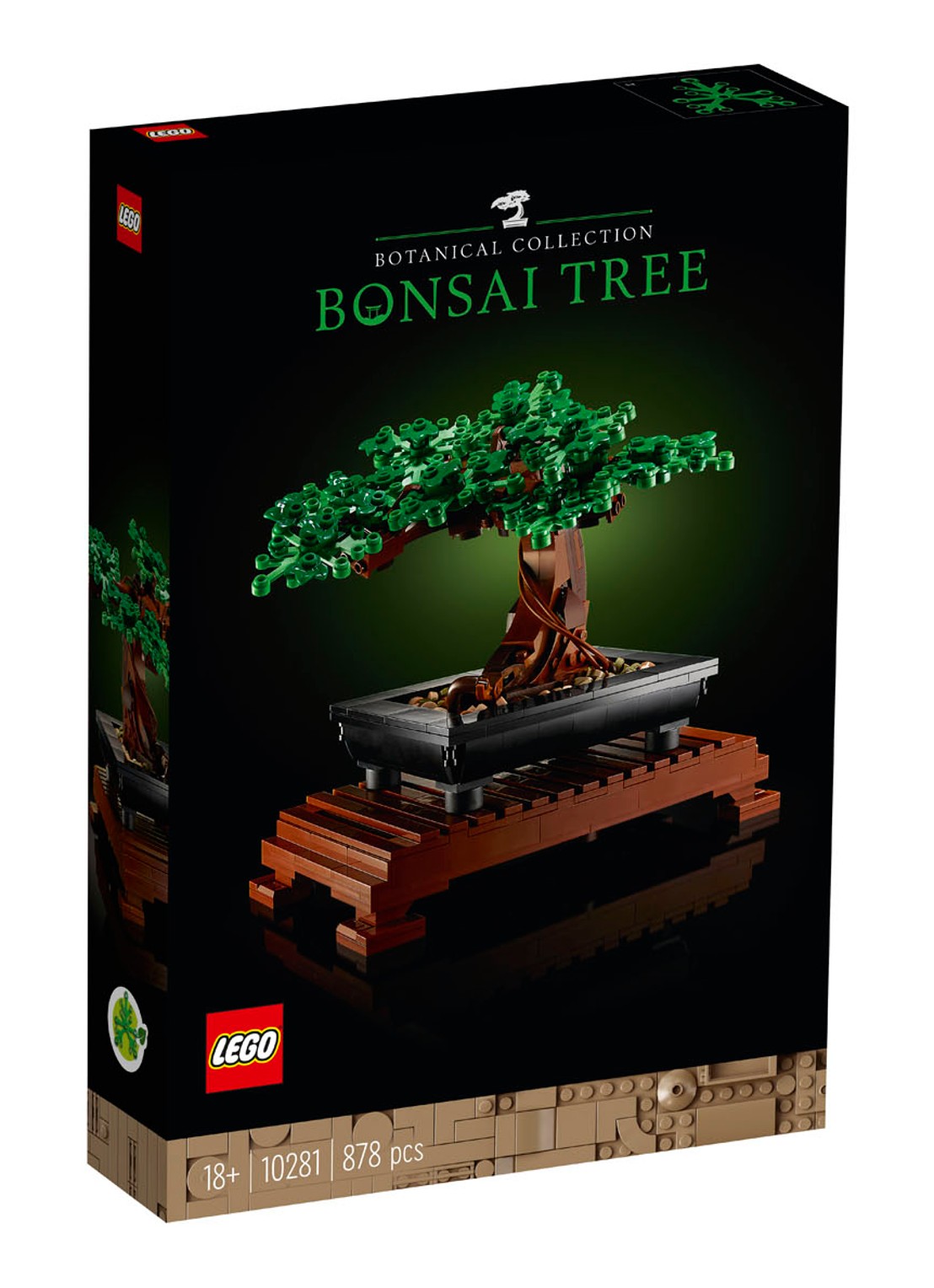 LEGO Bonsaiboompje - 10281 - voorkant bruin