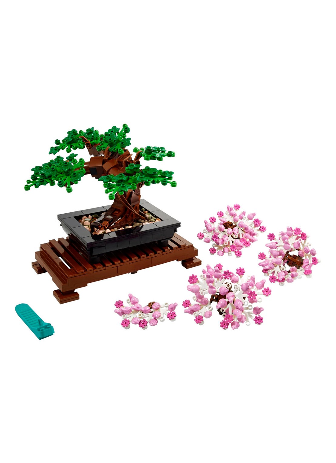 LEGO Bonsaiboompje - 10281 - voorkant 2 bruin
