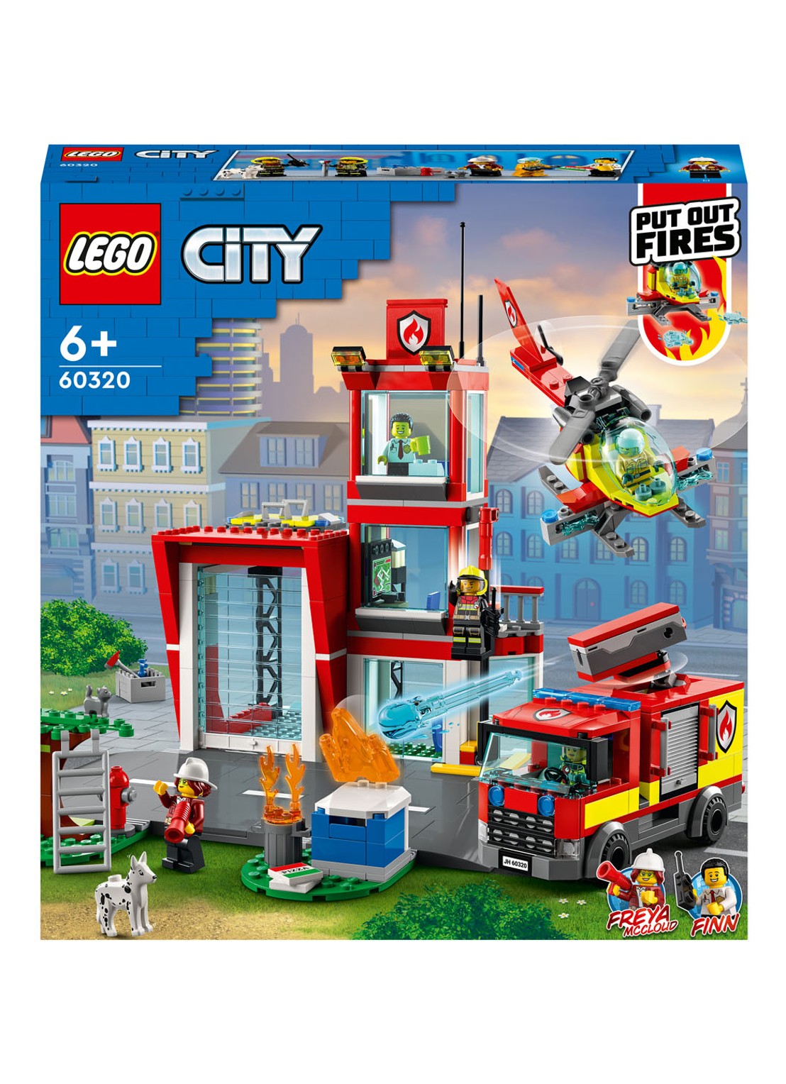 LEGO Brandweerkazerne bouwspeelgoed - 60320 - voorkant multicolor