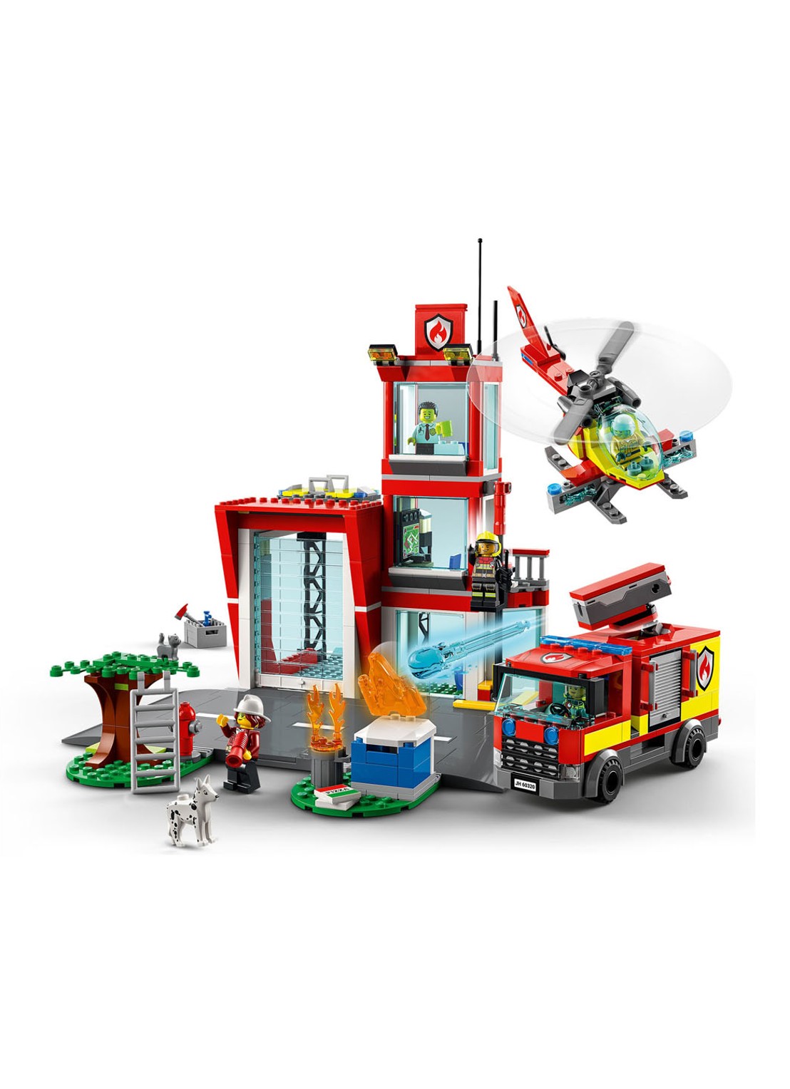 LEGO Brandweerkazerne bouwspeelgoed - 60320 - voorkant 2 multicolor