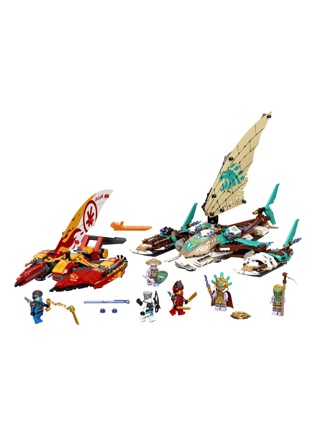 LEGO Catamaran zeeslag - 71748 - voorkant 2 bruin