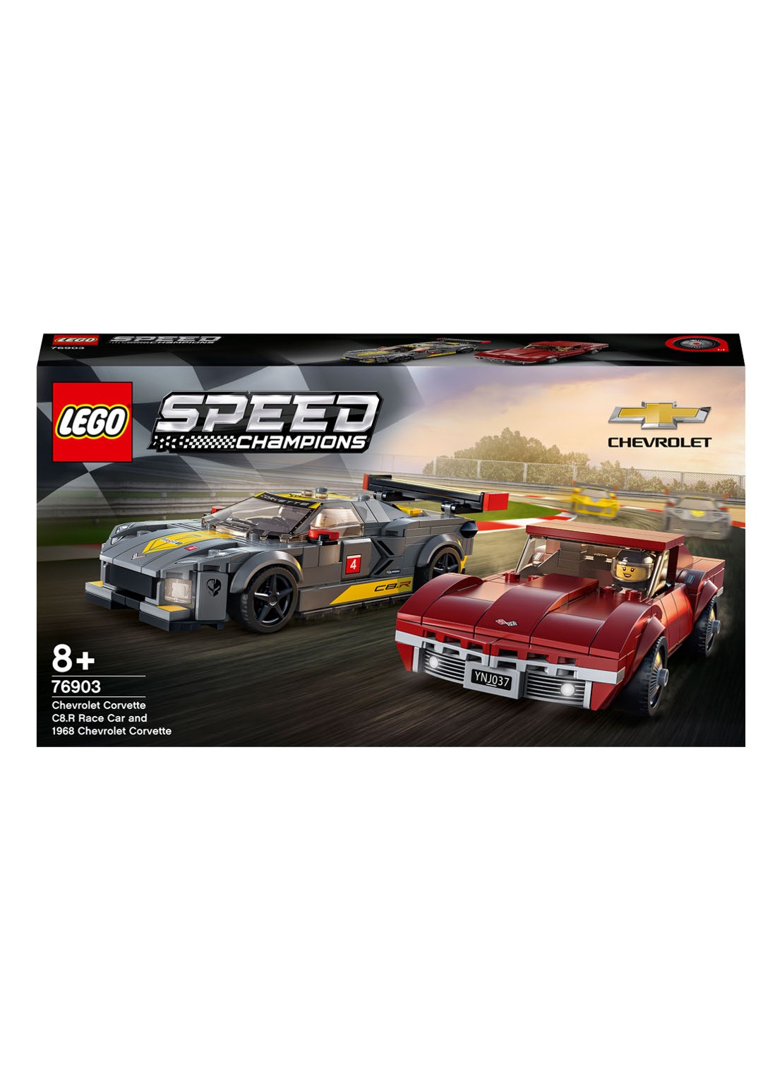 LEGO Chevrolet Corvette - 76903 - voorkant grijs