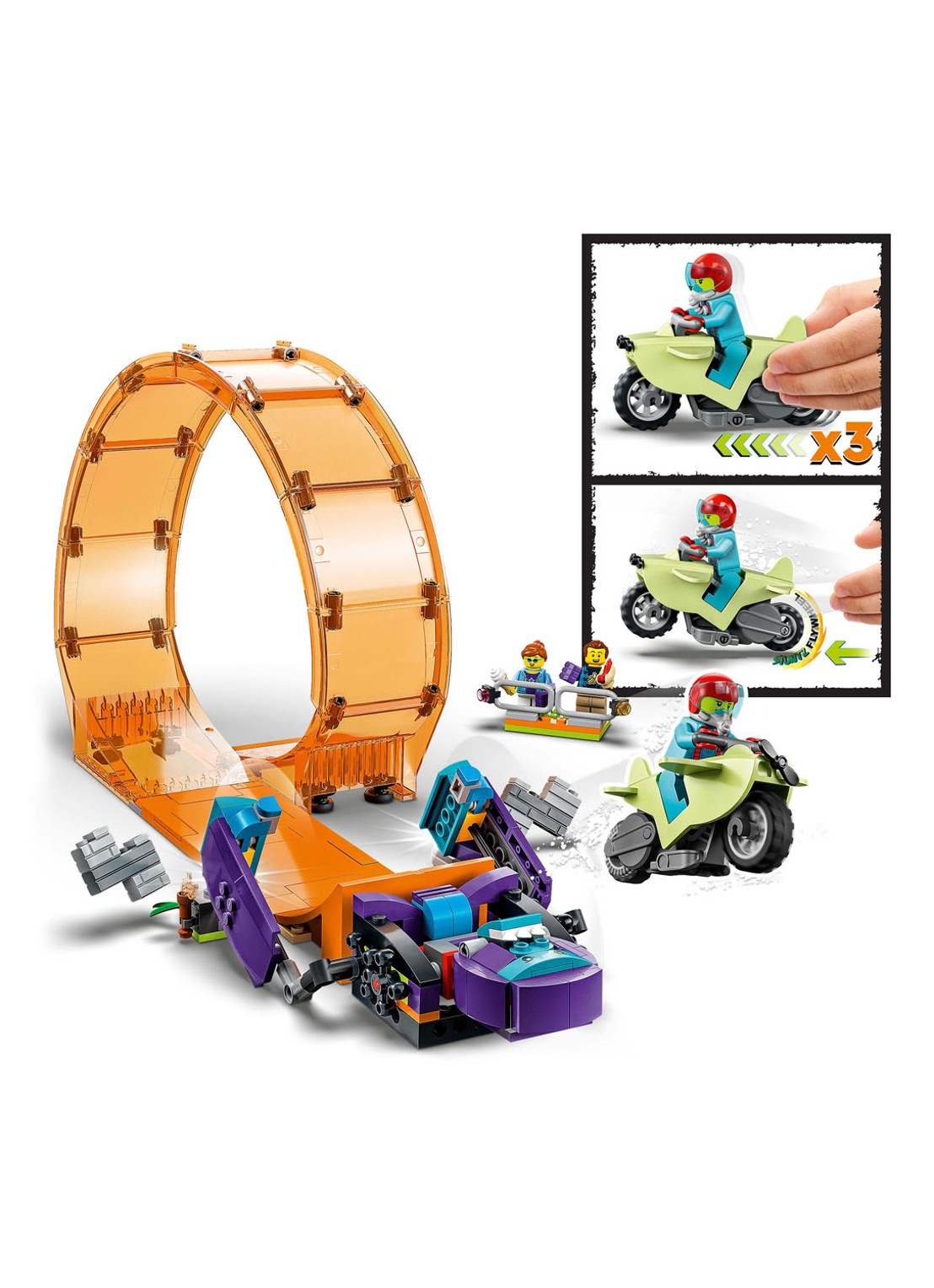 LEGO Chimpansee stuntlooping - 60338 - detail 2 multicolor
