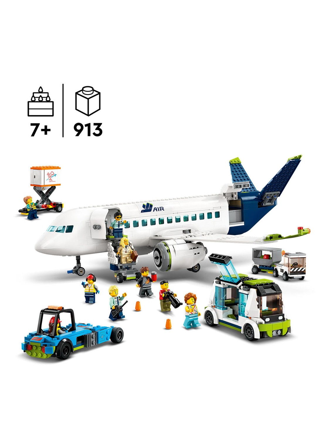 LEGO City Passagiersvliegtuig bouwset - 60367 - detail 4 multicolor