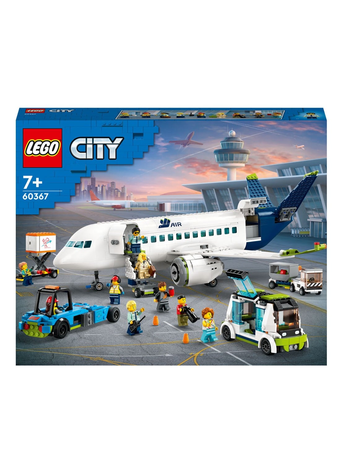 LEGO City Passagiersvliegtuig bouwset - 60367 - voorkant multicolor