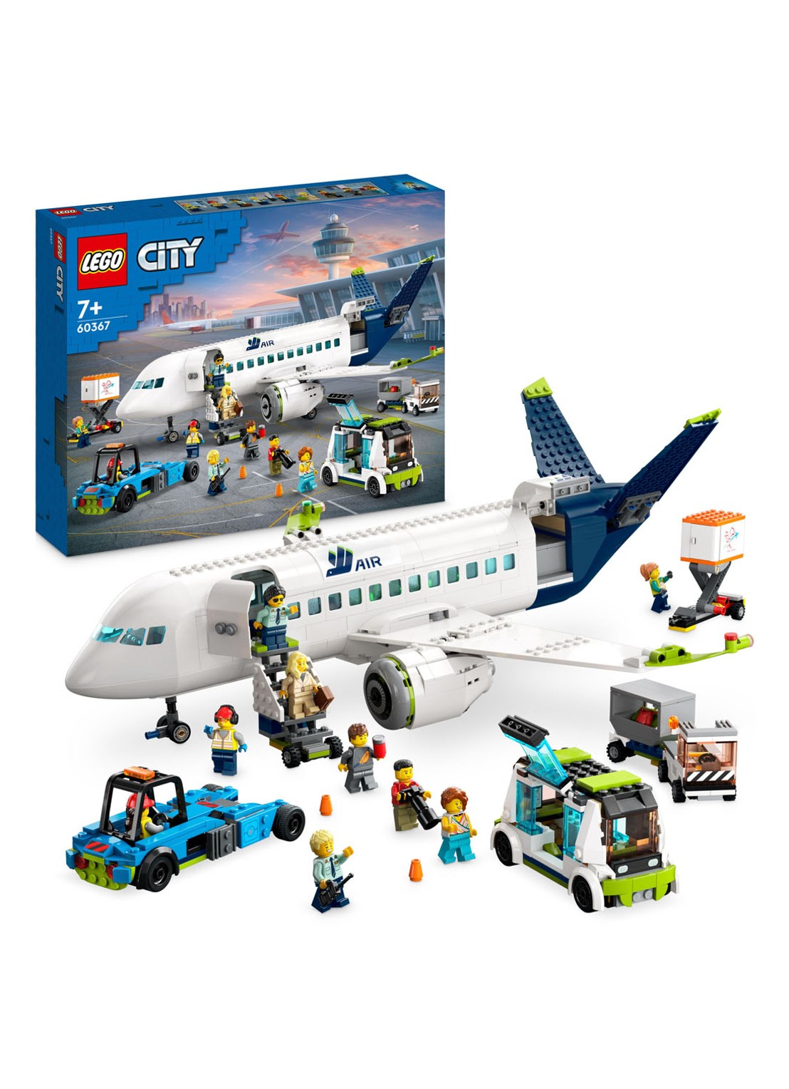LEGO City Passagiersvliegtuig bouwset - 60367 - voorkant 2 multicolor