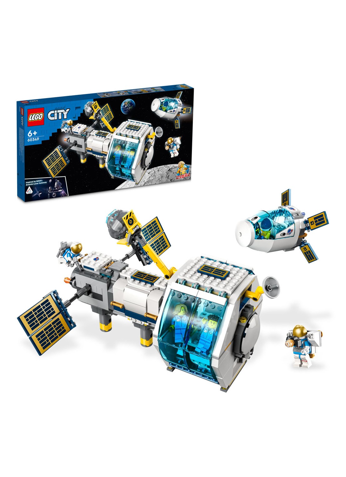 LEGO City Ruimtestation op de maan bouwbare modelbouwset - 60349 - detail 3 multicolor
