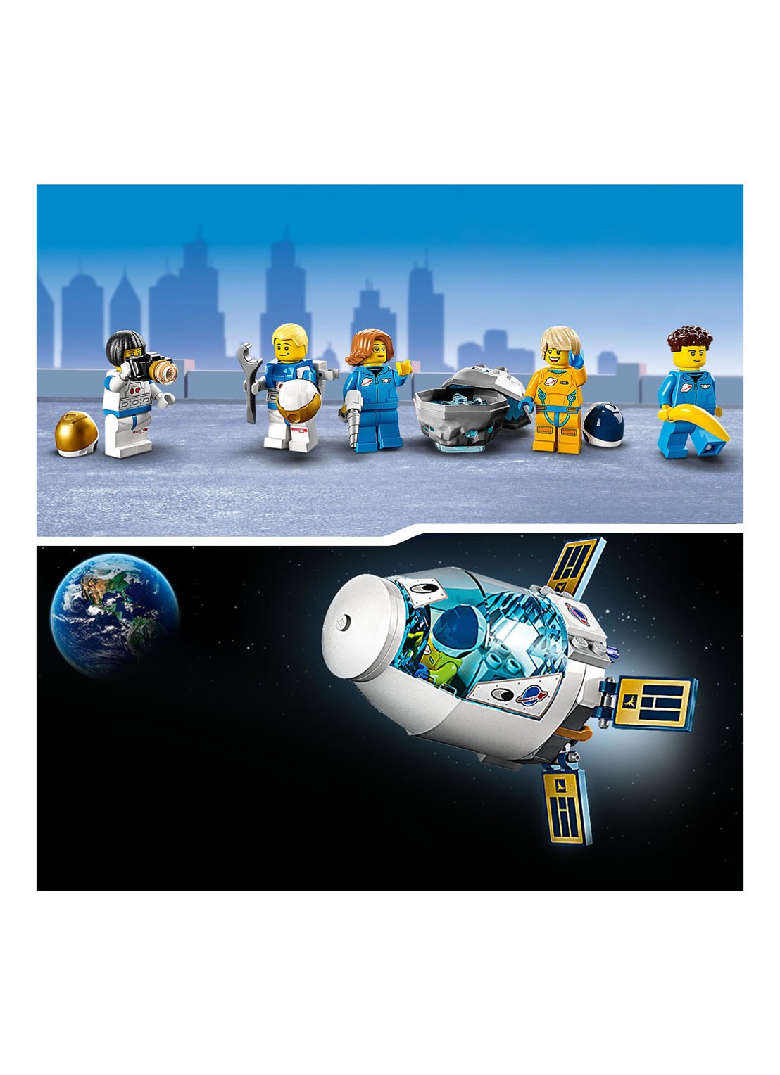 LEGO City Ruimtestation op de maan bouwbare modelbouwset - 60349 - detail 5 multicolor