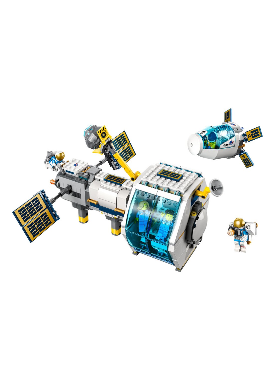 LEGO City Ruimtestation op de maan bouwbare modelbouwset - 60349 - voorkant 2 multicolor