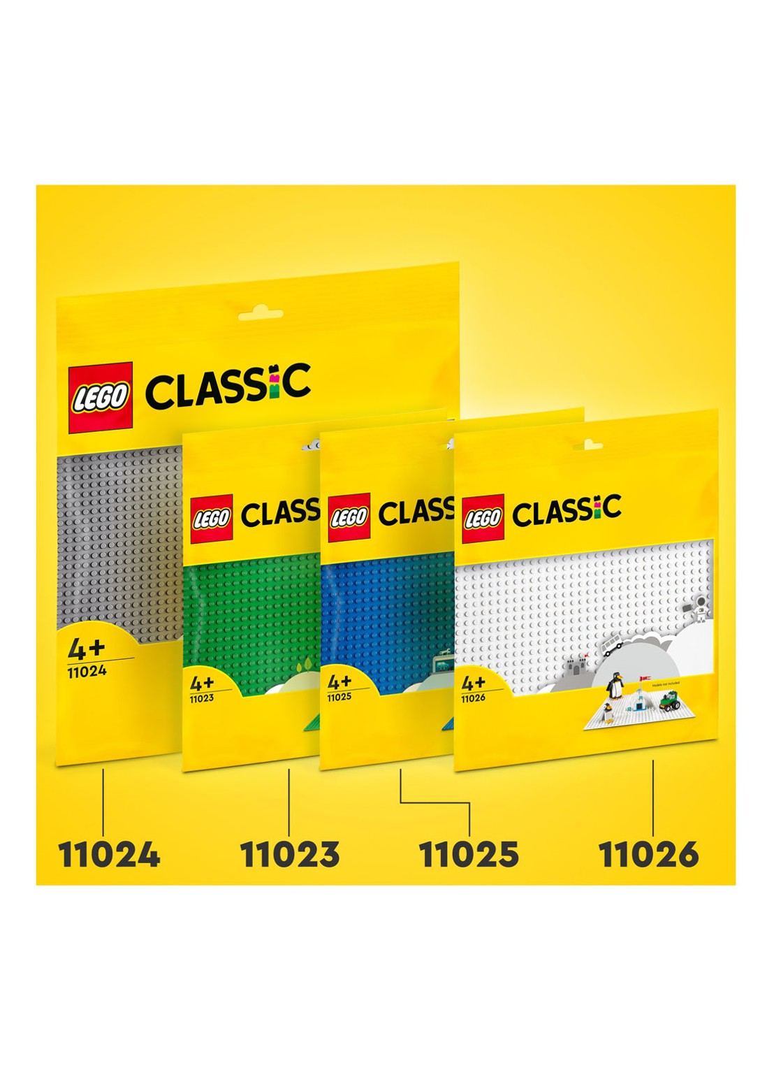 LEGO Classic Grijze bouwplaat speelbord 48 x 48 cm - 11024 - detail 4 multicolor