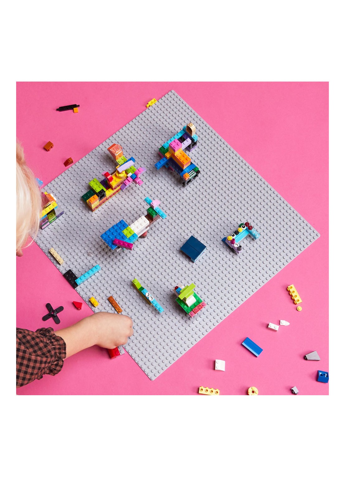 LEGO Classic Grijze bouwplaat speelbord 48 x 48 cm - 11024 - detail 5 multicolor