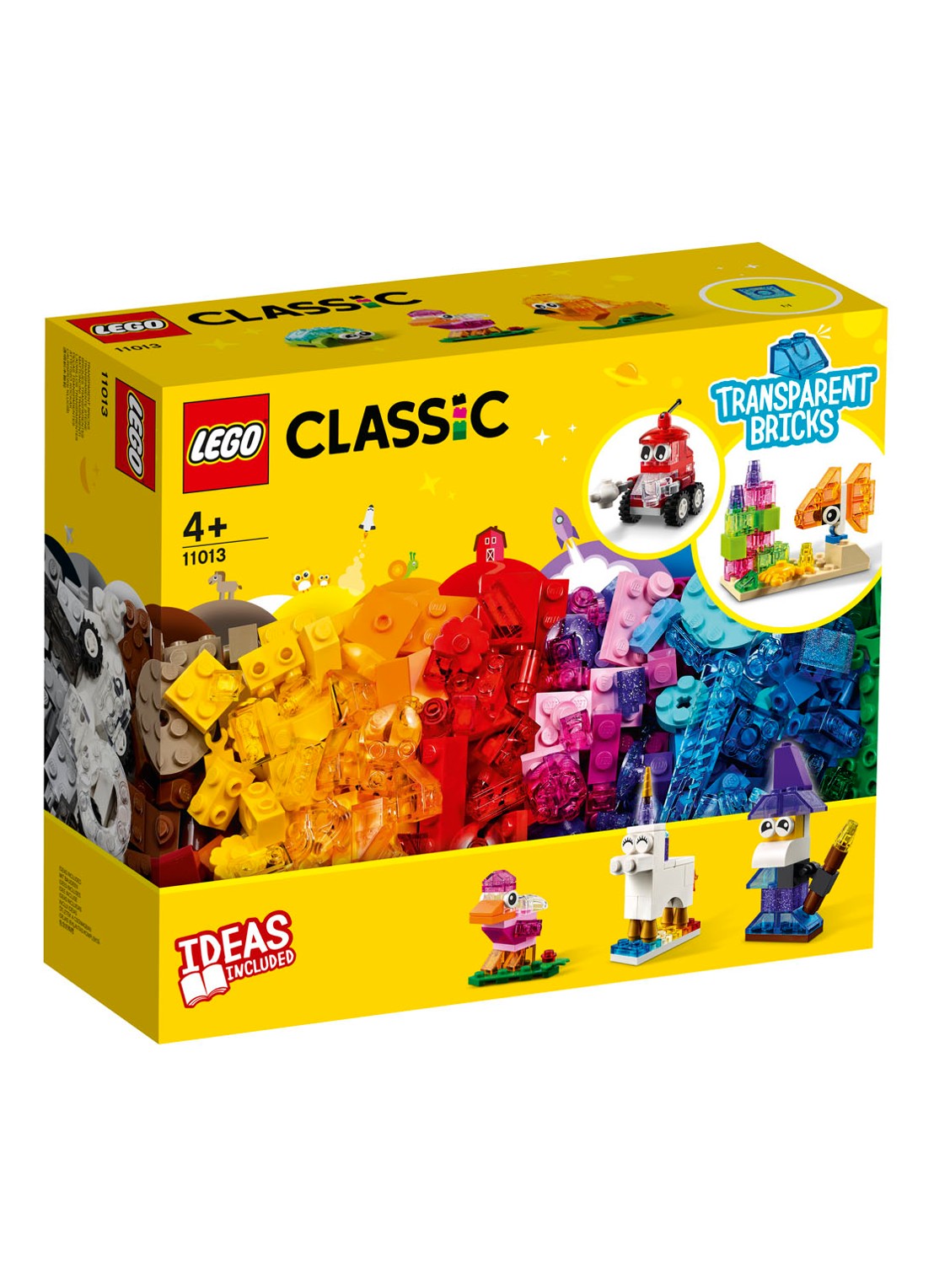 LEGO Creatieve transparante stenen - 11013 - voorkant multicolor