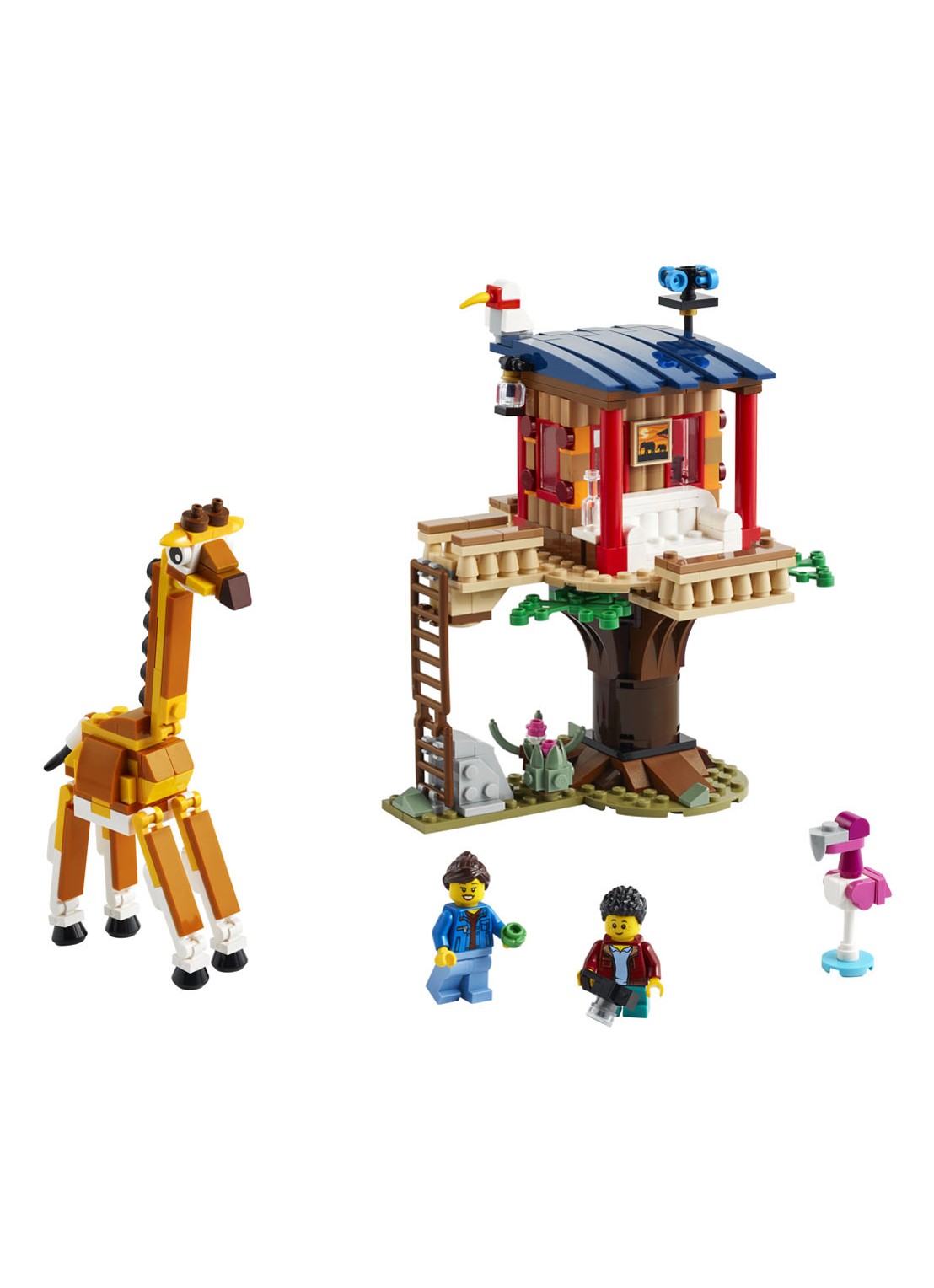 LEGO Creator Safari wilde dieren boomhuis - 31116 - voorkant 2 okergeel