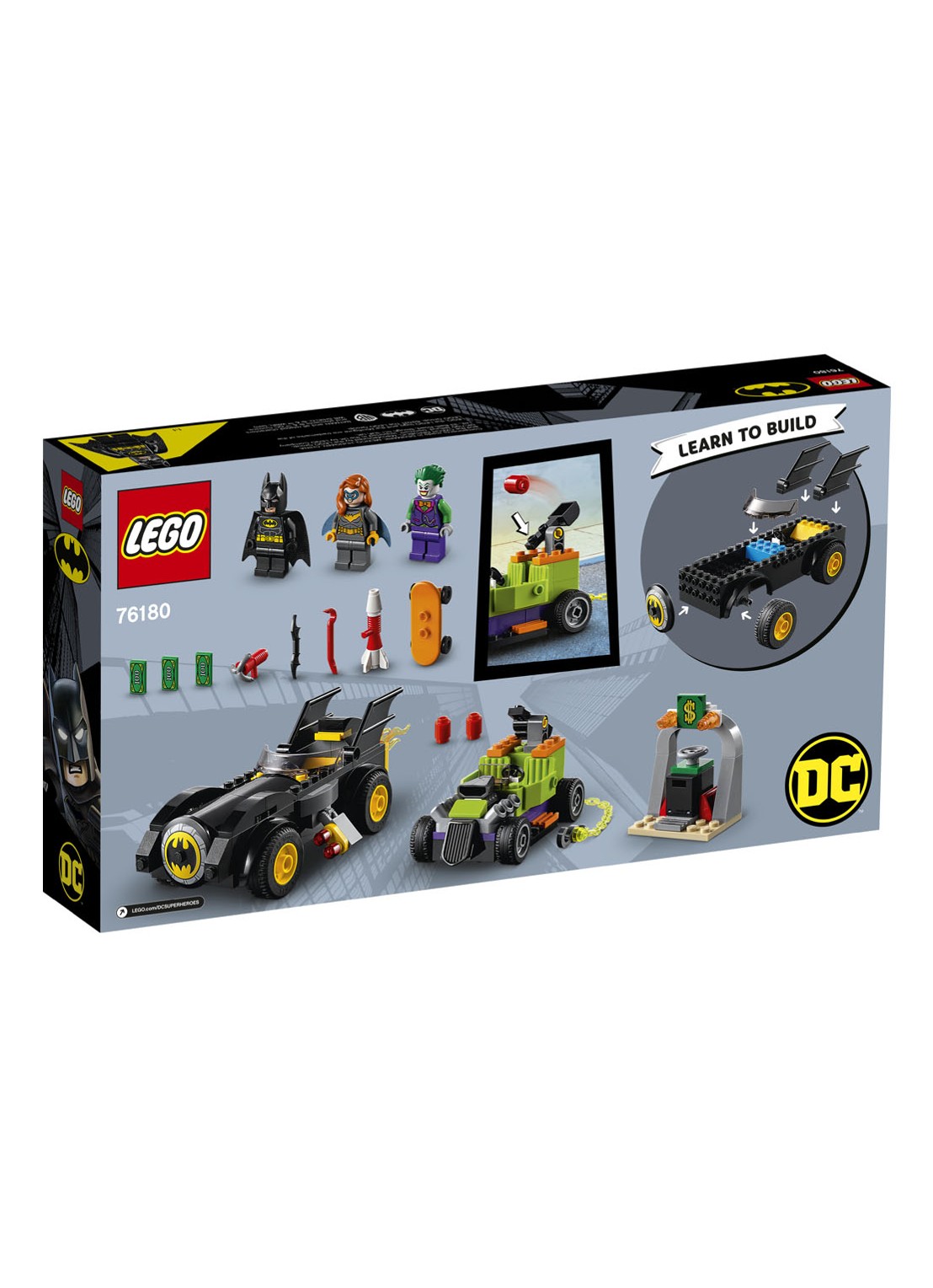 LEGO DC Comics Super Heroes Batman vs. The Joker: Batmobile achtervolging - 76180 - detail 7 zwart
