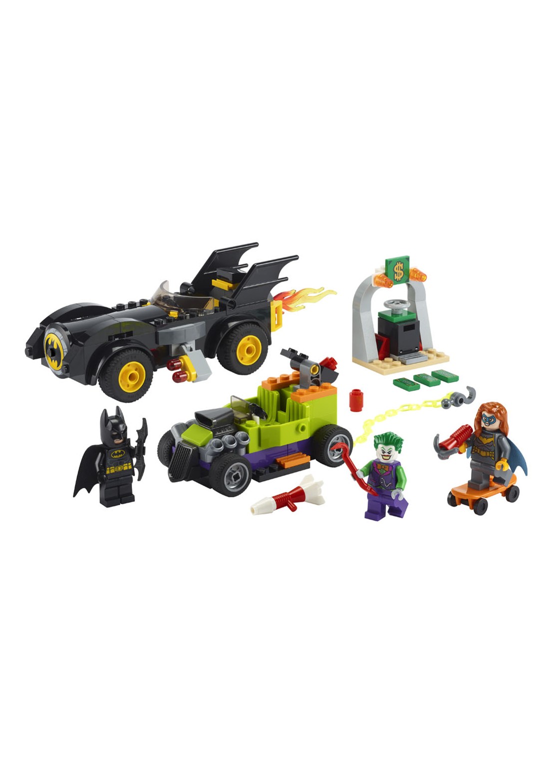 LEGO DC Comics Super Heroes Batman vs. The Joker: Batmobile achtervolging - 76180 - voorkant 2 zwart
