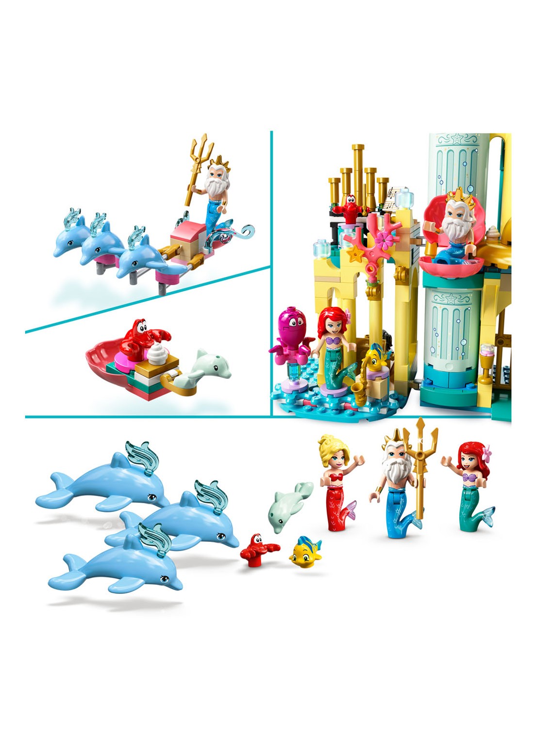 LEGO Disney Ariëls onderwaterpaleis set - 43207 - detail 4 multicolor
