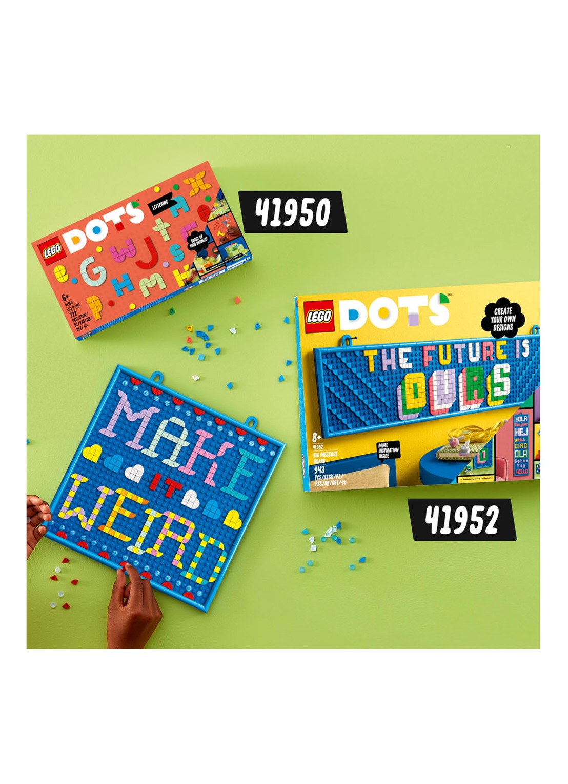 LEGO DOTS - Enorm veel DOTS letterpret DIY Craft set - 41950 - detail 5 multicolor