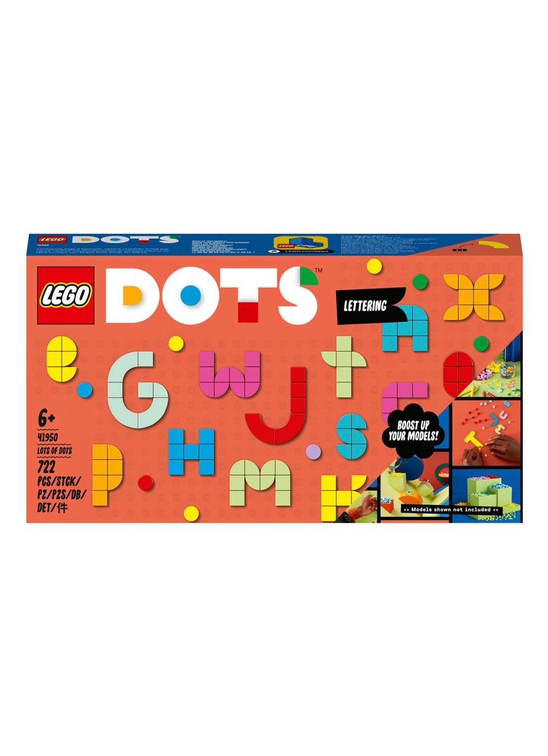 LEGO DOTS - Enorm veel DOTS letterpret DIY Craft set - 41950 - voorkant 6 multicolor