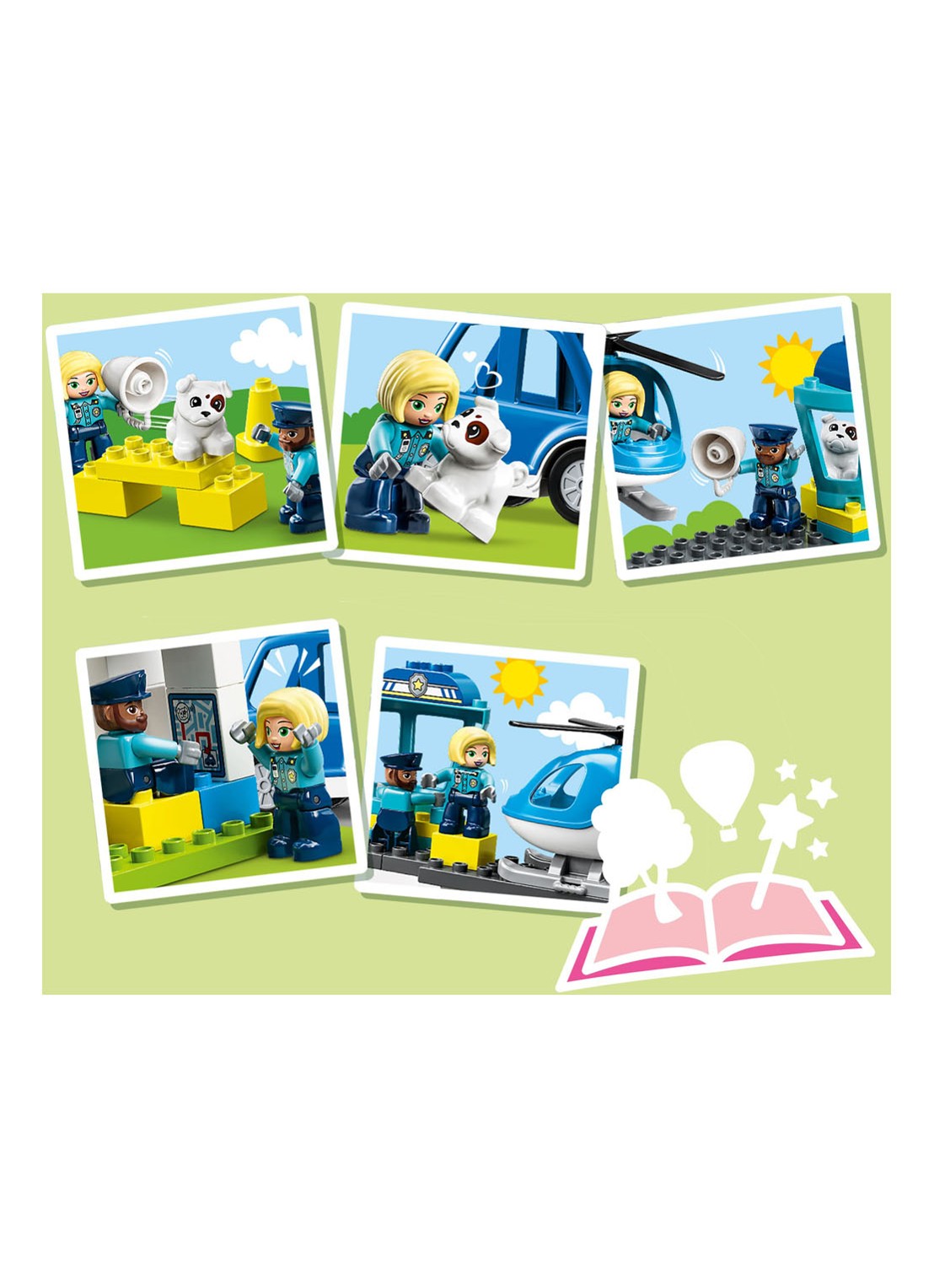 LEGO DUPLO Politie Station & Helikopter Speelgoed - 10959 - detail 7 multicolor