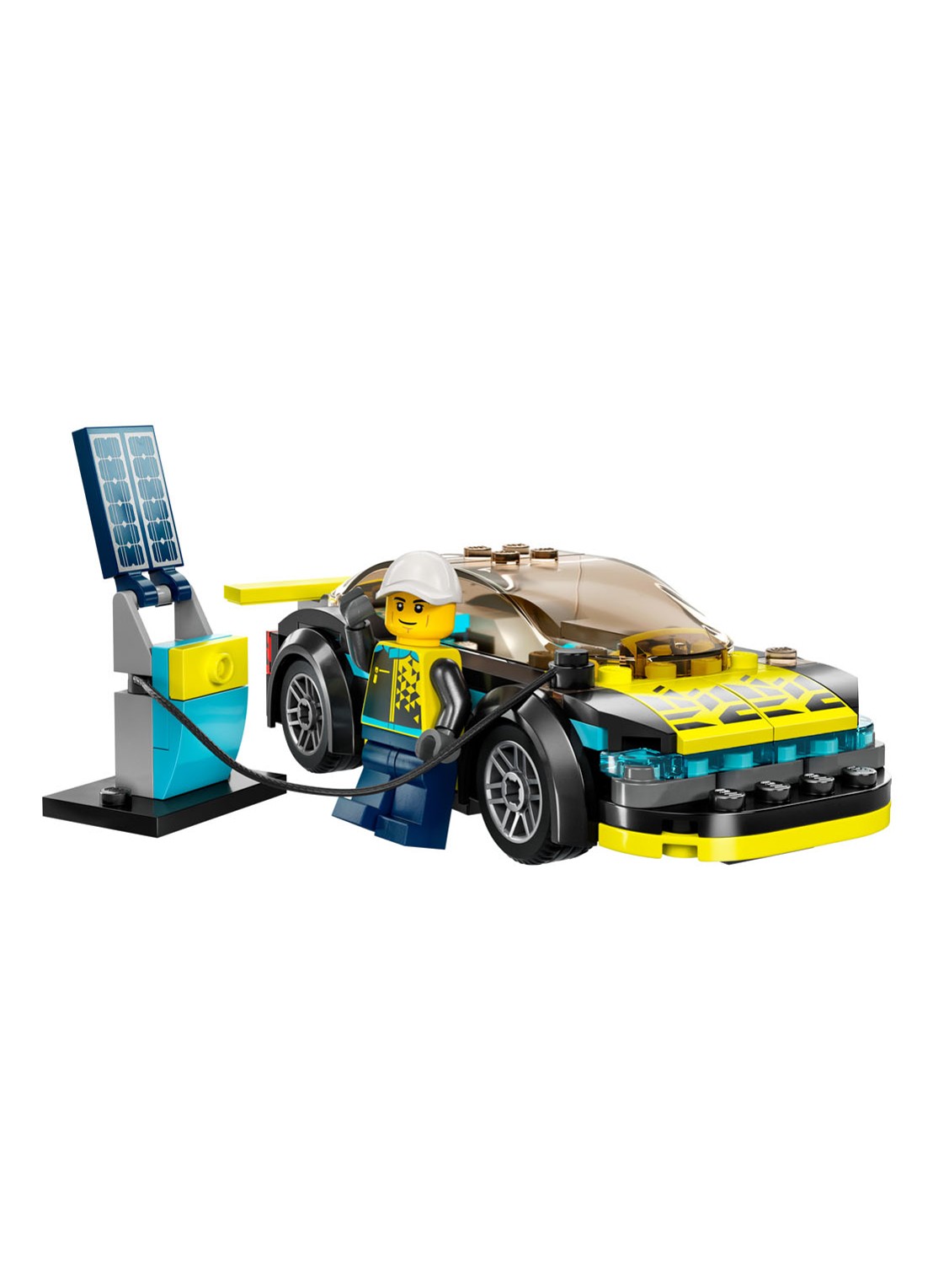 LEGO Elektrische sportwagen Bouwset - 60383 - achterkant 4 multicolor