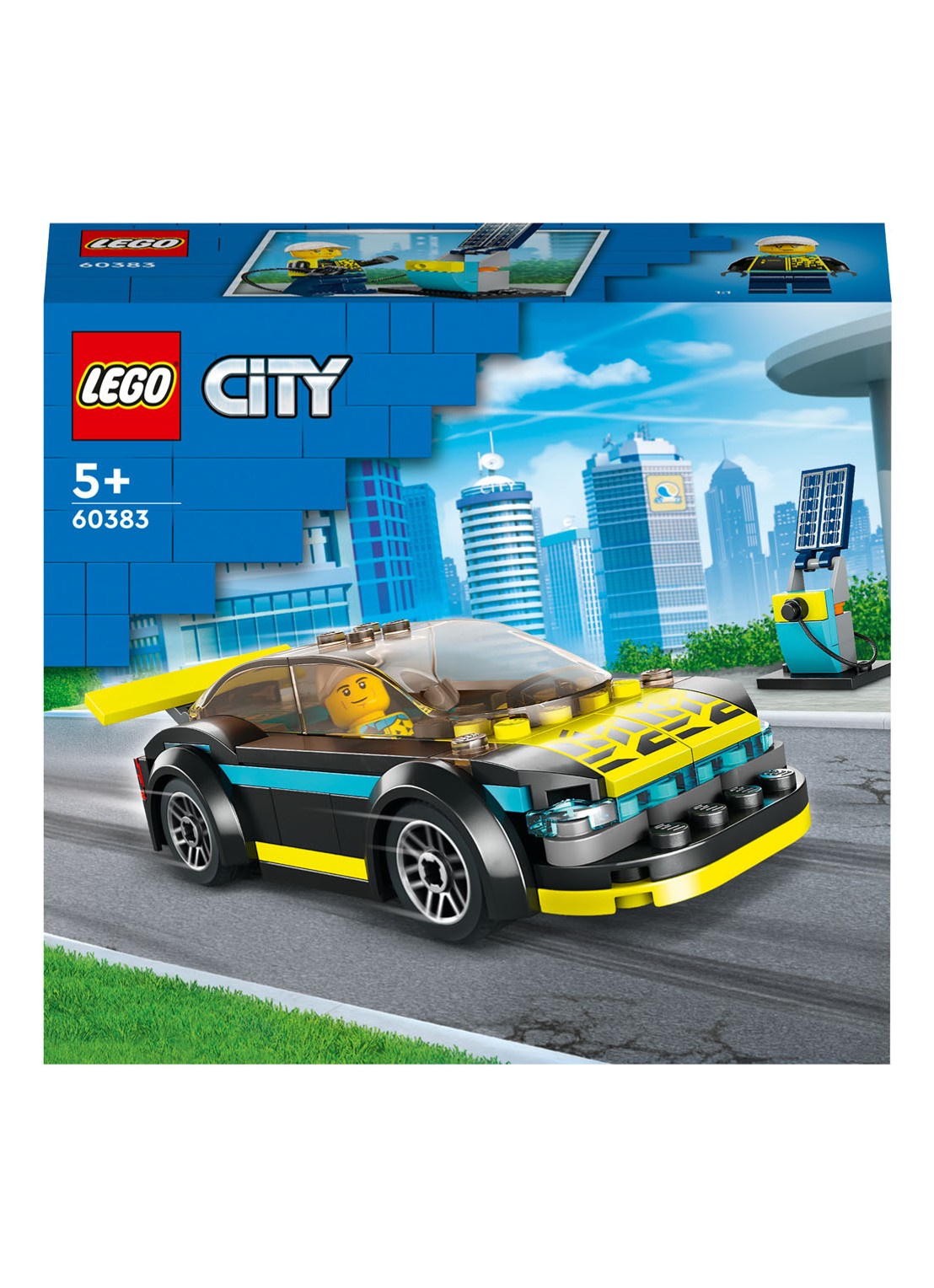 LEGO Elektrische sportwagen Bouwset - 60383 - voorkant 2 multicolor