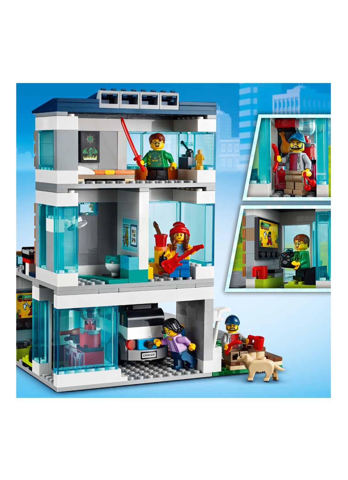 LEGO Familiehuis - 60291 - detail 3 grijs