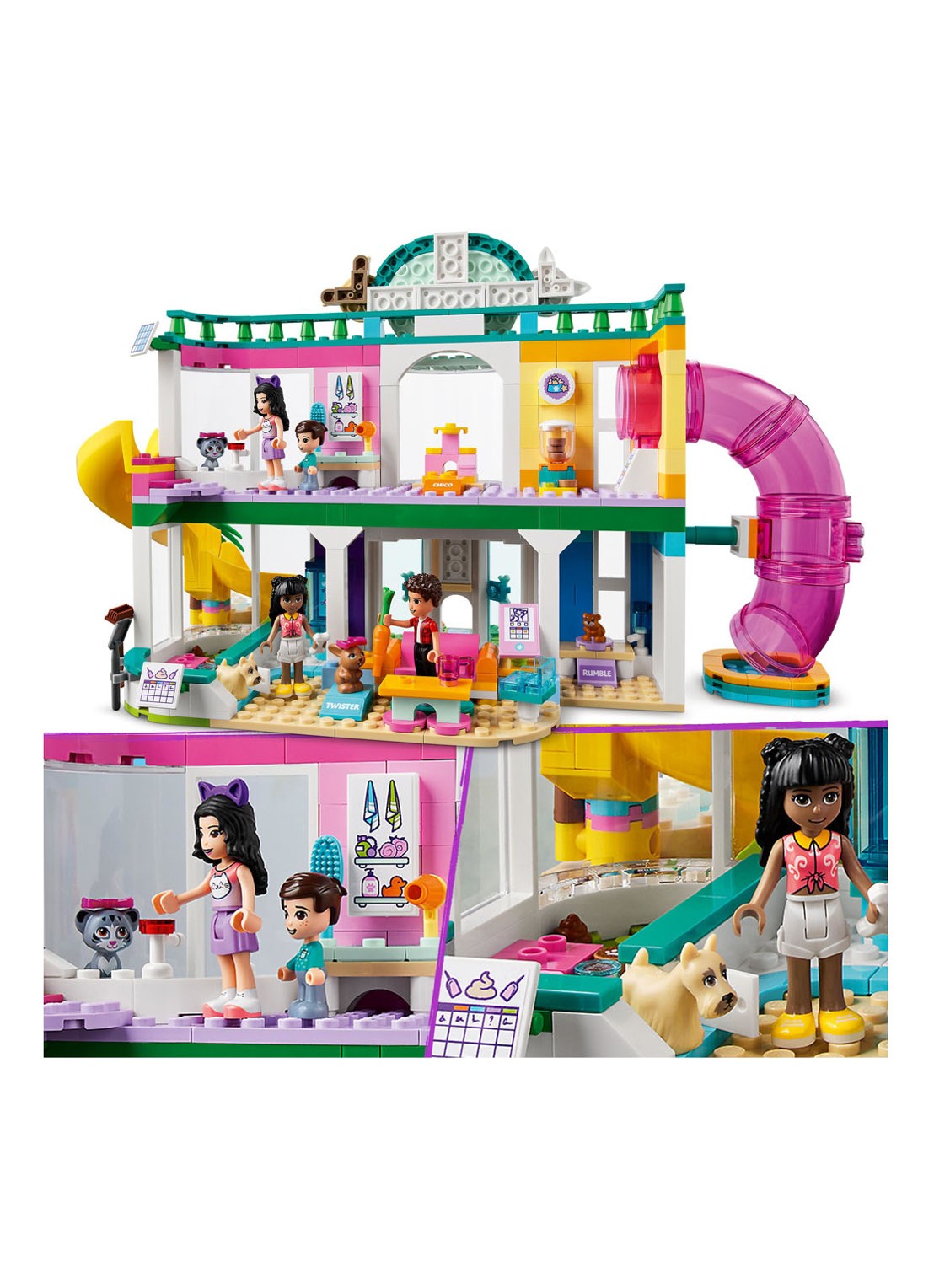 LEGO Friends Huisdieren Opvangcentrum Dierenset - 41718 - detail 4 multicolor