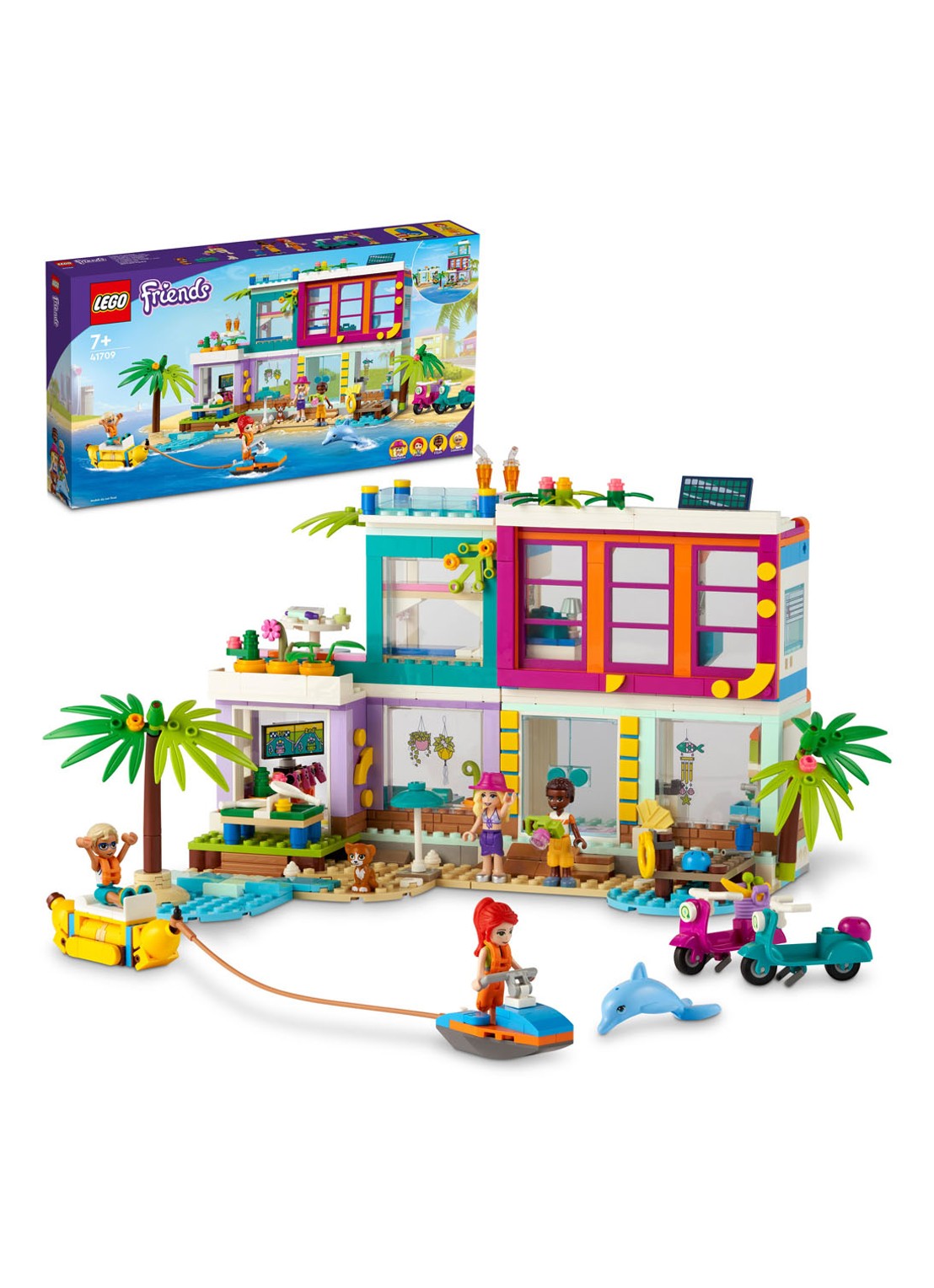 LEGO Friends Vakantie Strandhuis set - 41709 - detail multicolor