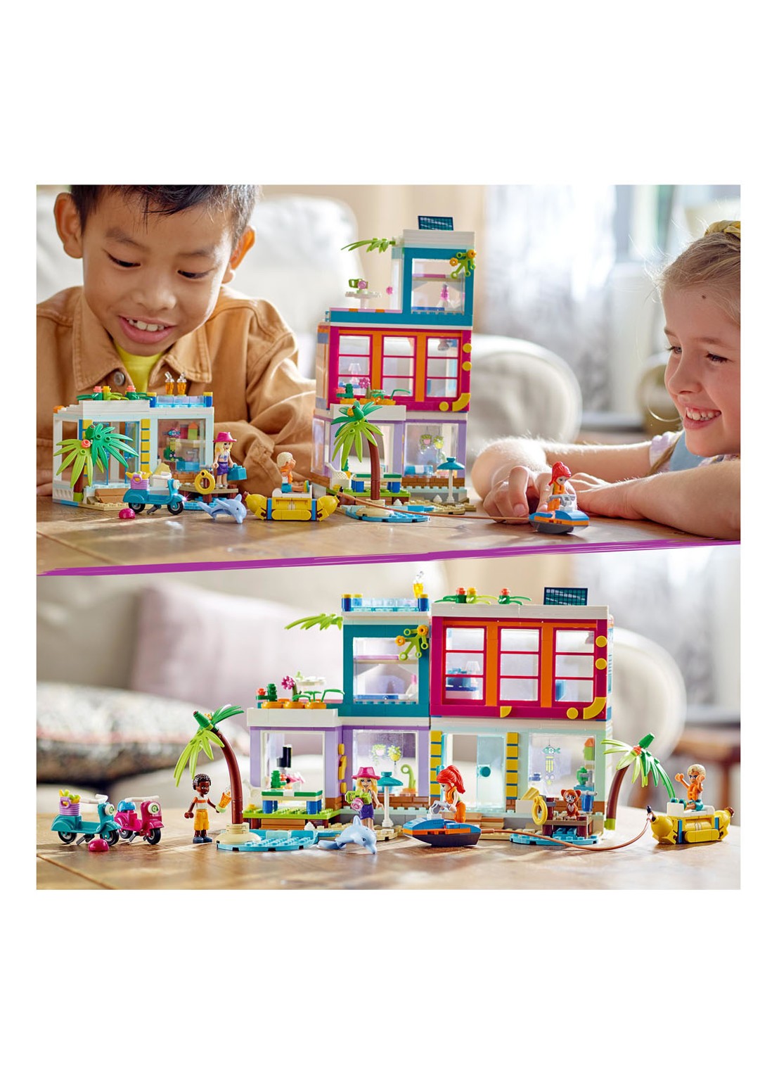 LEGO Friends Vakantie Strandhuis set - 41709 - detail 4 multicolor